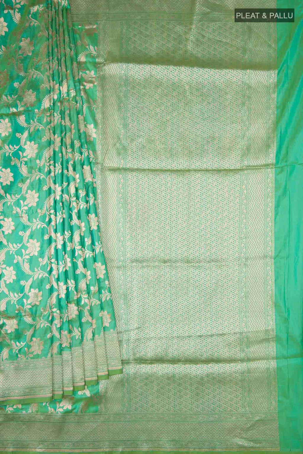 Green Banarasi Silk Saree