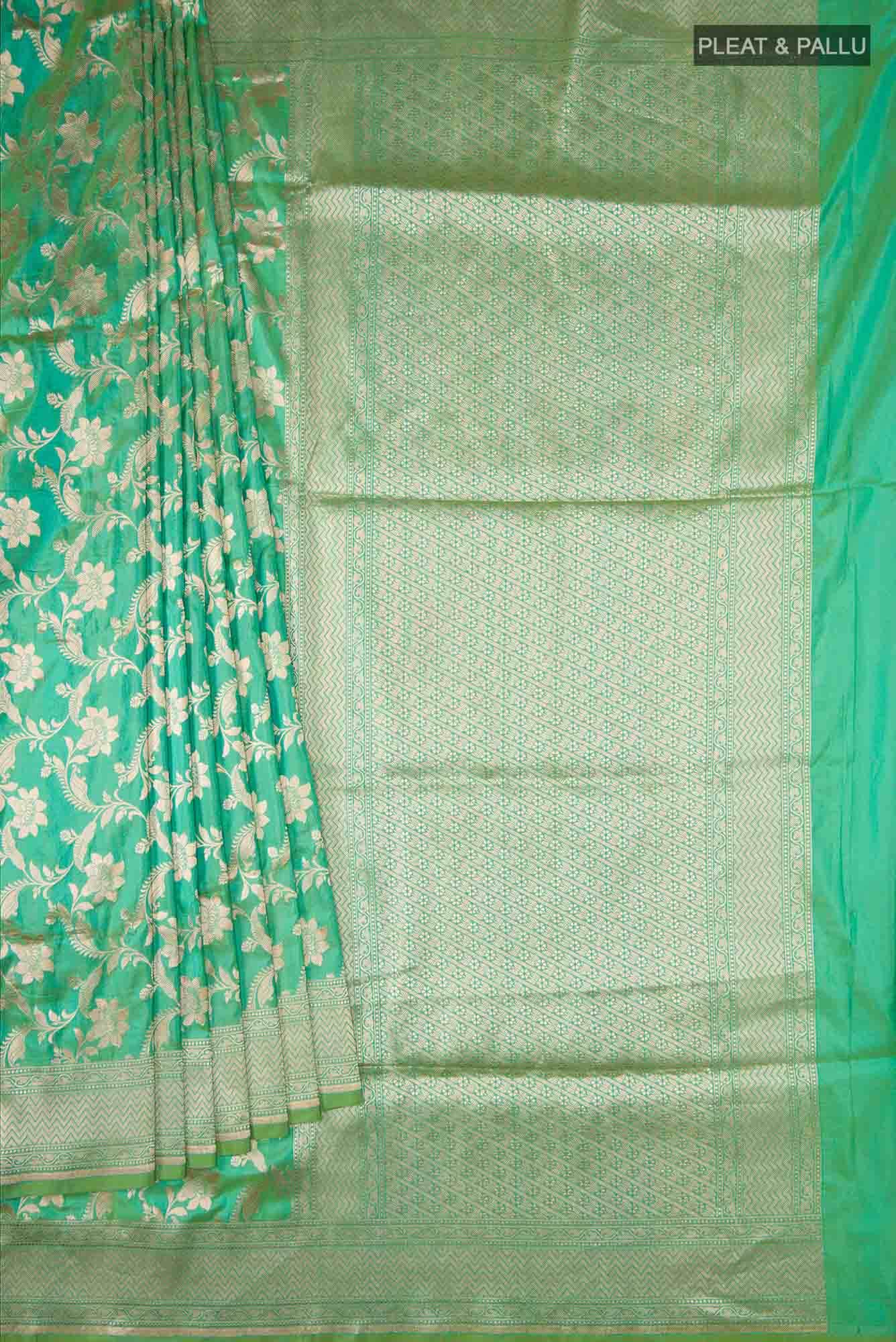 Green Banarasi Silk Saree