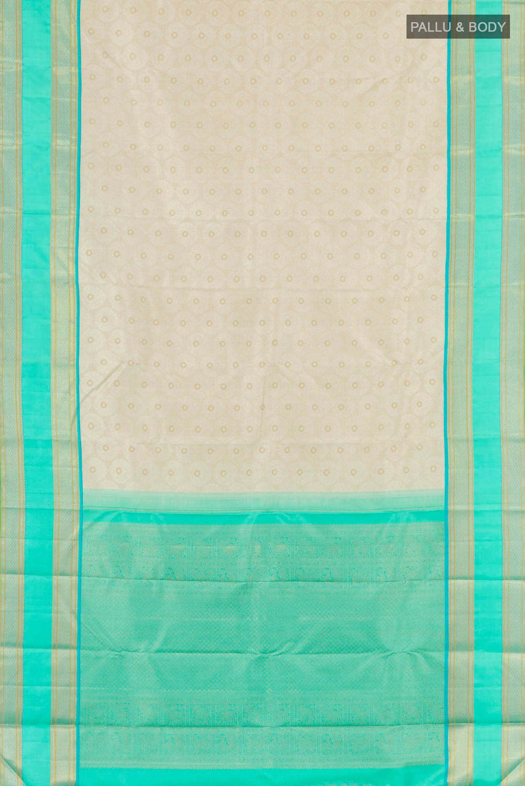 Pure Silk Pure Zari Off White Kanchipuram Saree