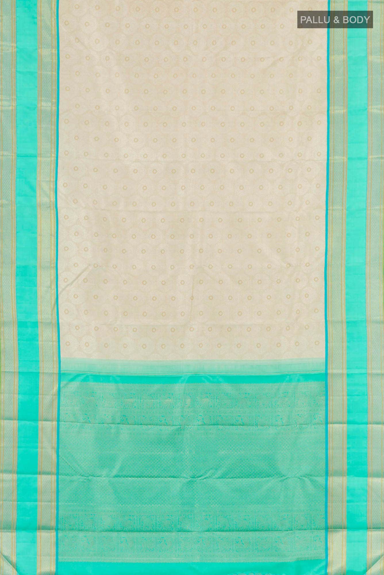 Pure Silk Pure Zari Off White Kanchipuram Saree