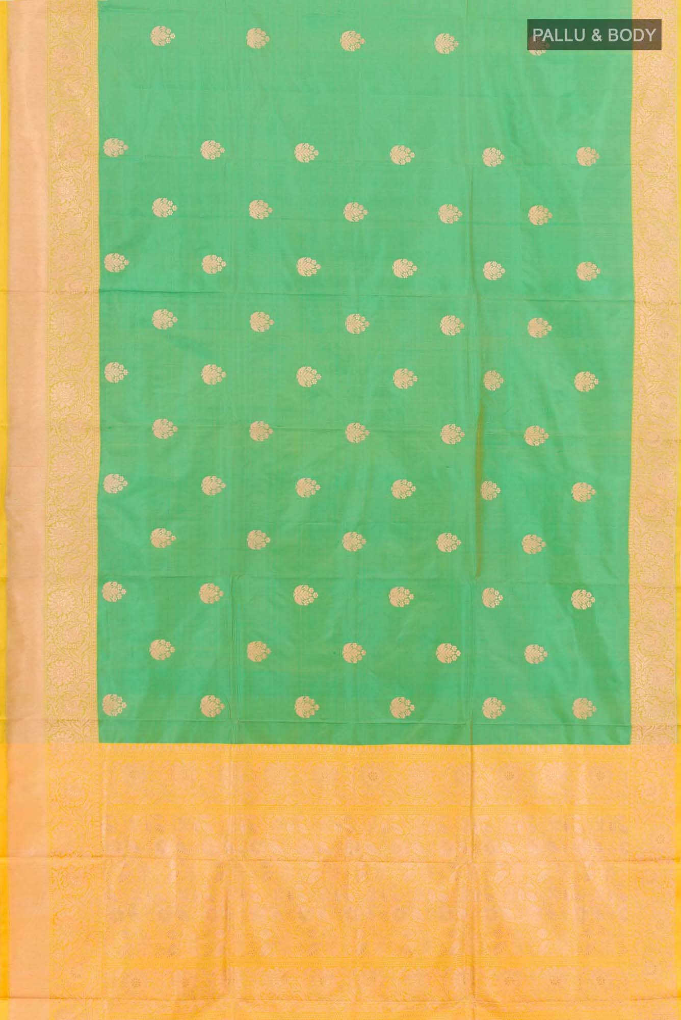 Green Banarasi Katan Silk Saree