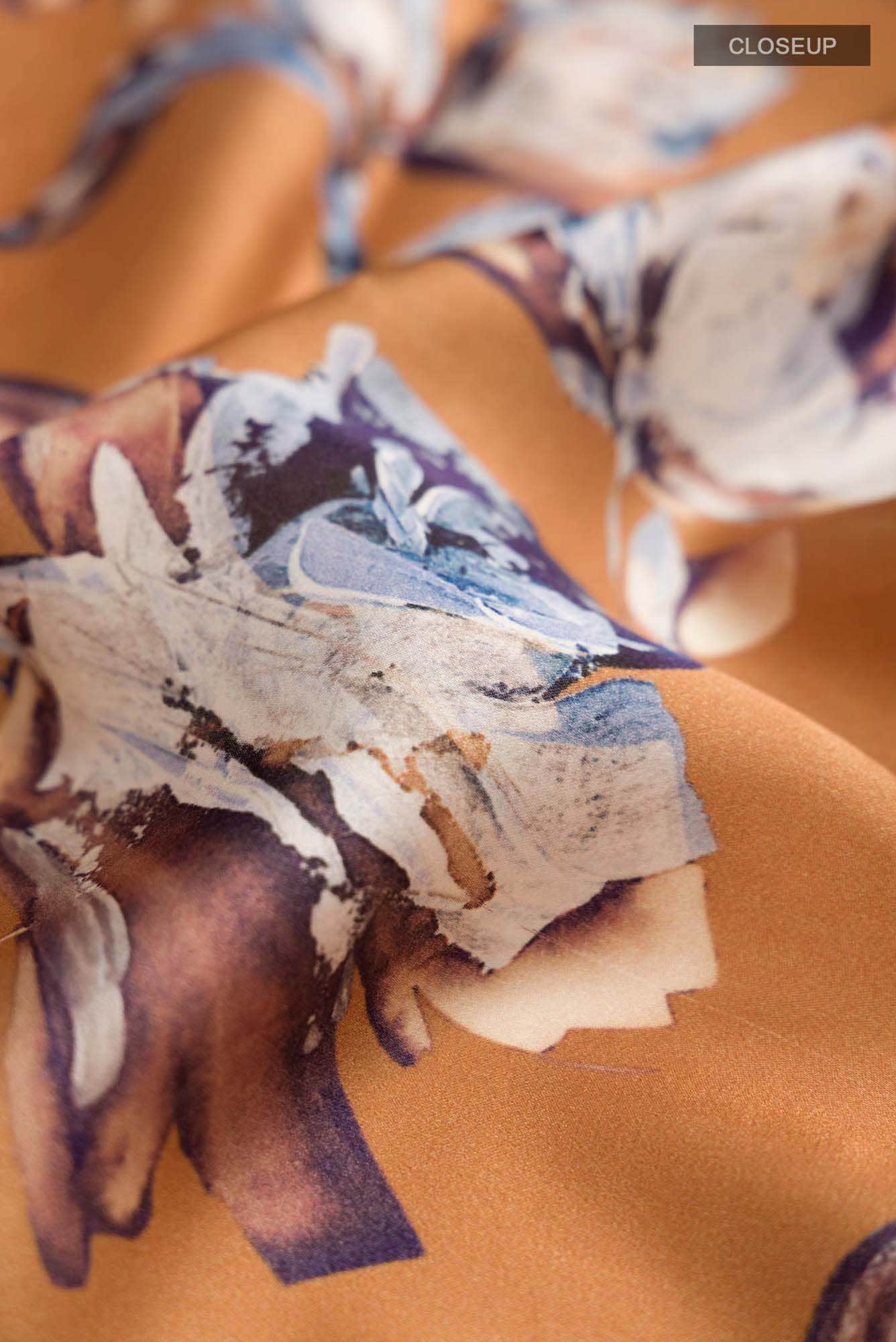 Brown Satin Silk Saree
