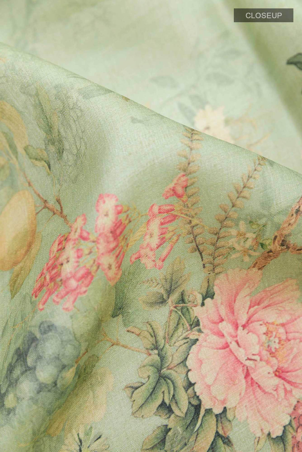 Mint Green Tussar Saree