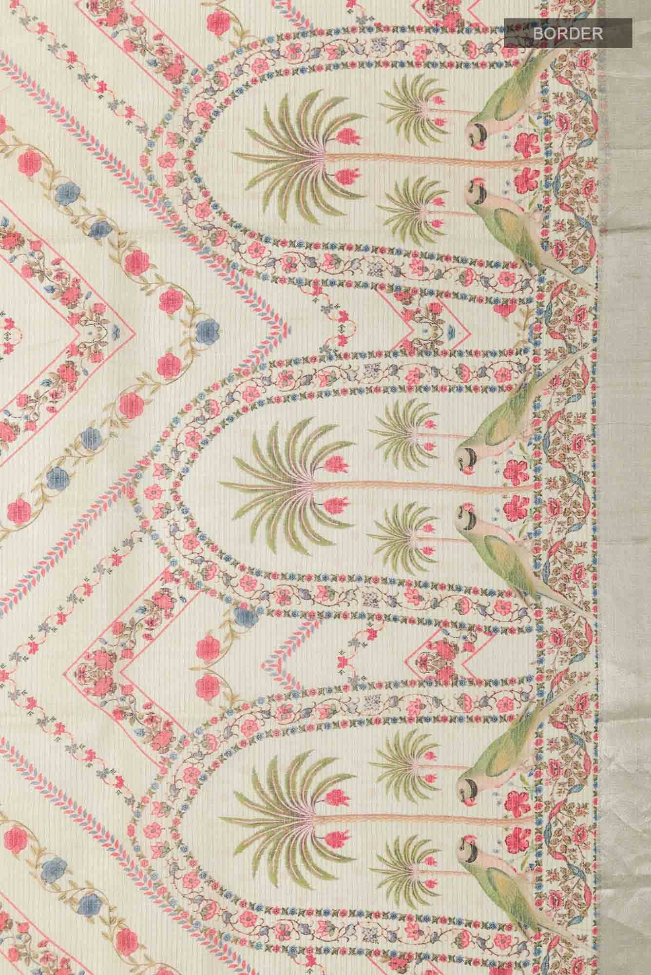 Green Tussar Saree