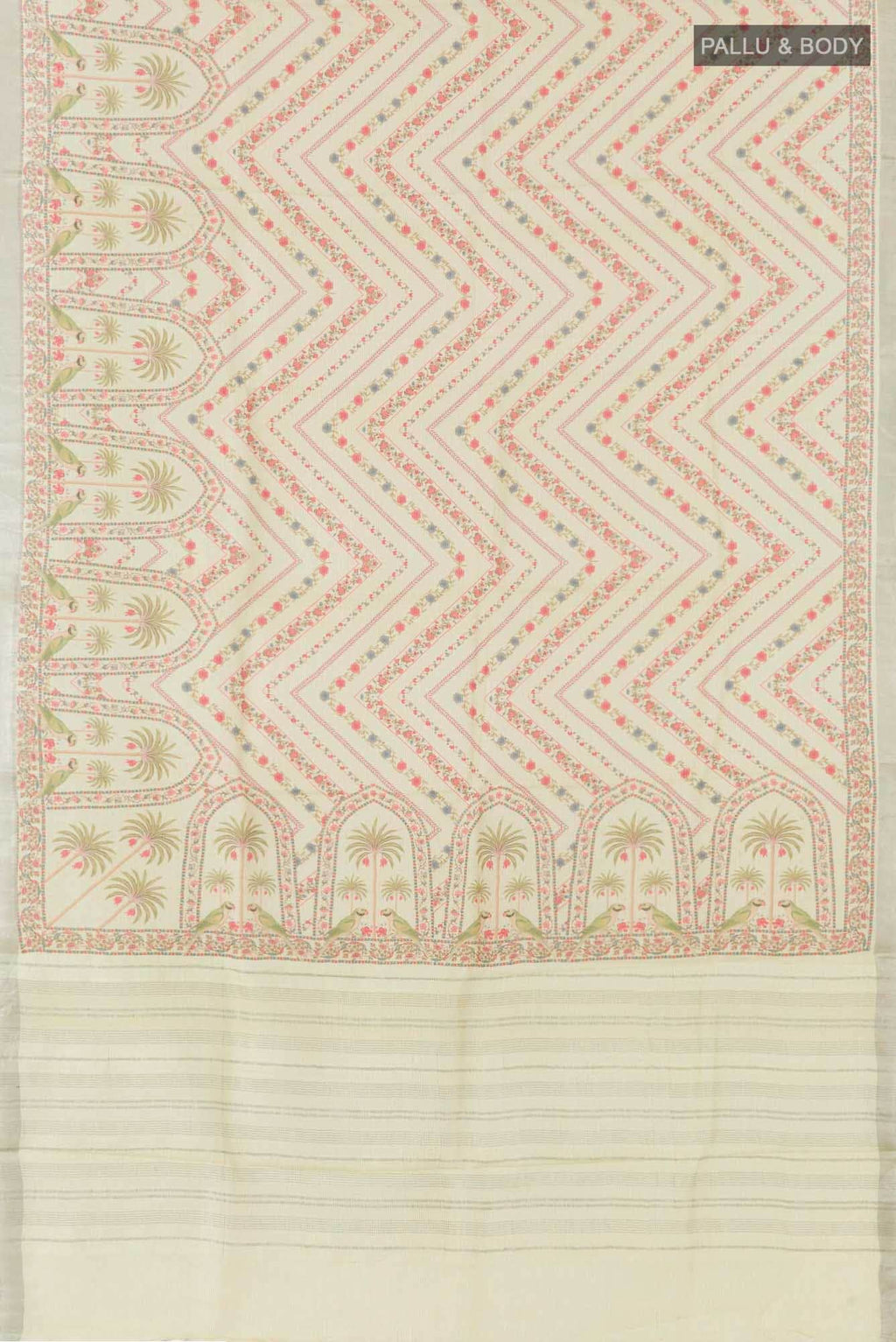 Green Tussar Saree
