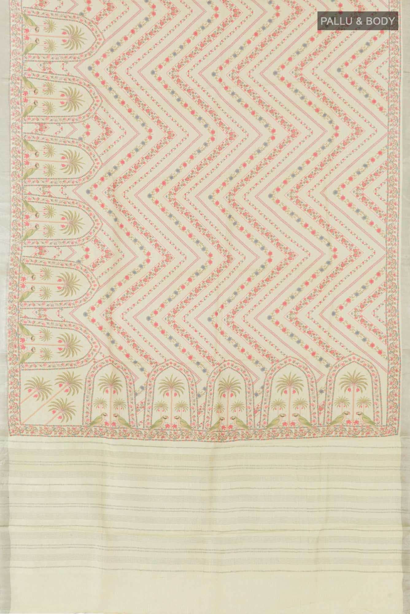 Green Tussar Saree