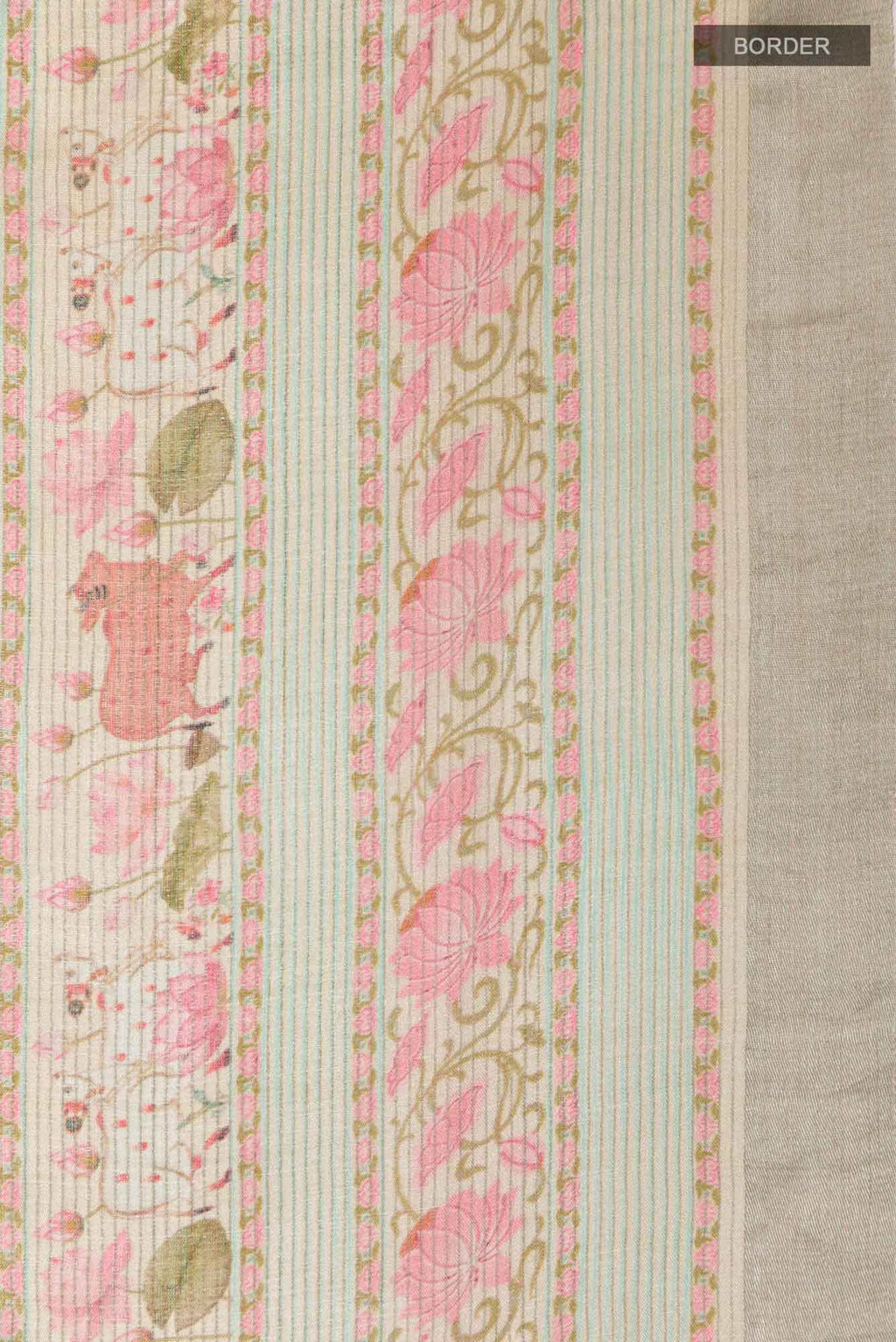 Off White Tussar Saree