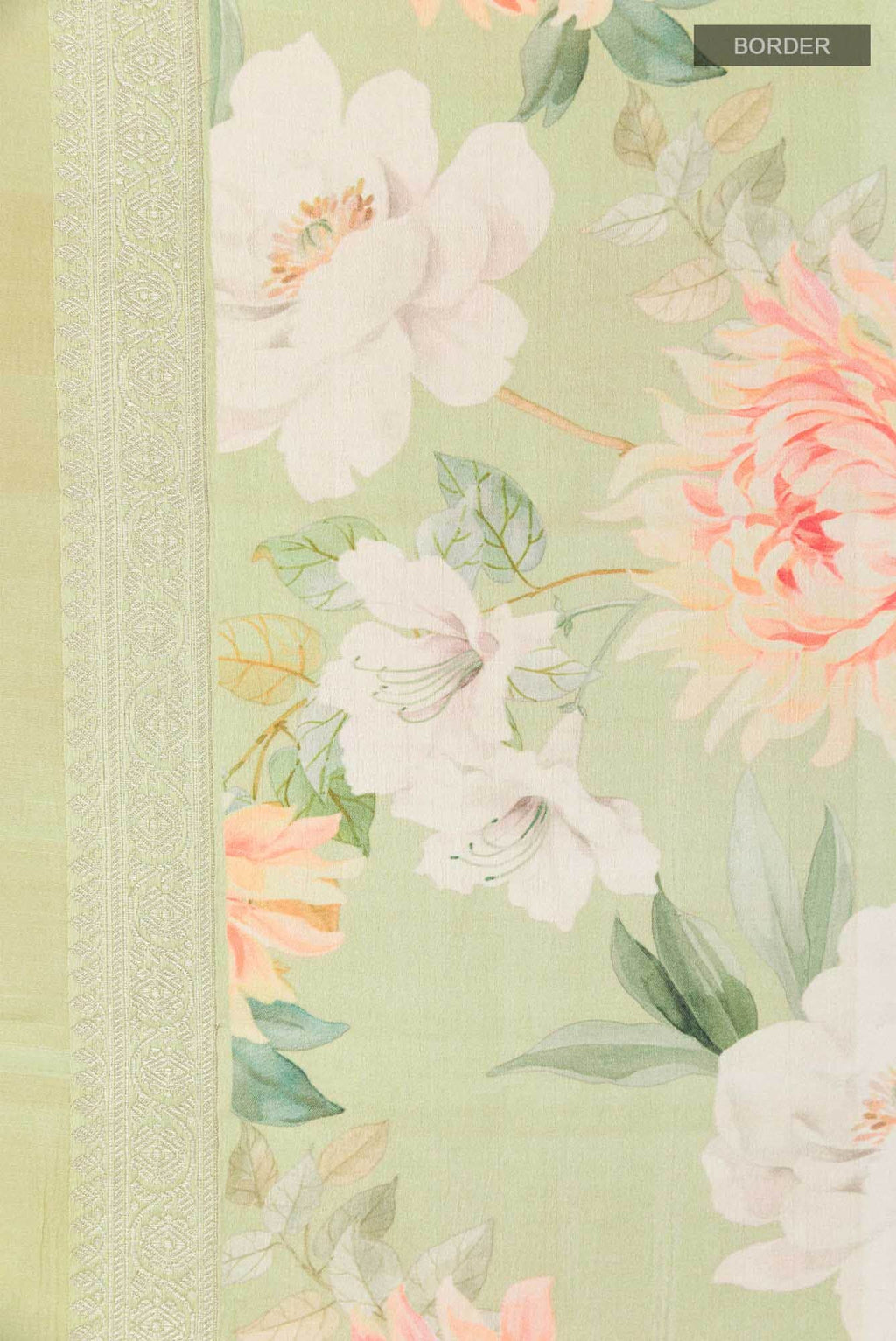 Light Green Tussar Saree