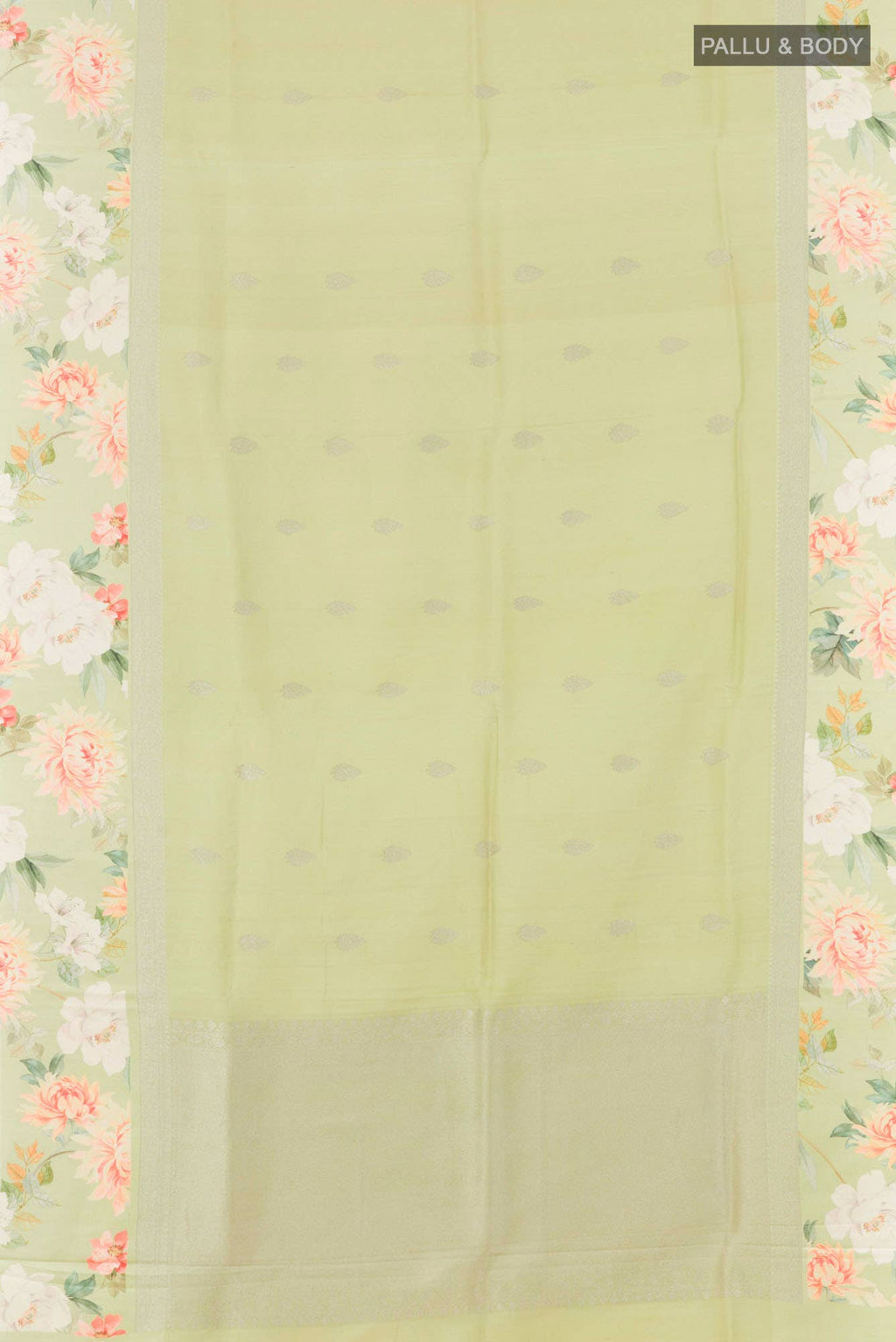 Light Green Tussar Saree