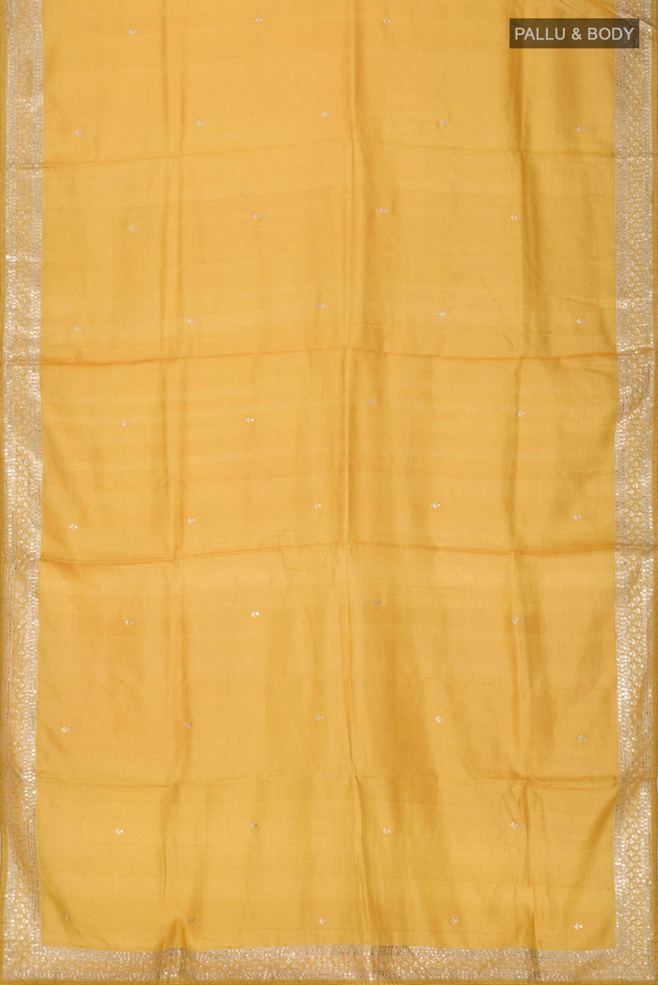 Yellow Bhagalpuri Tussar Silk Saree