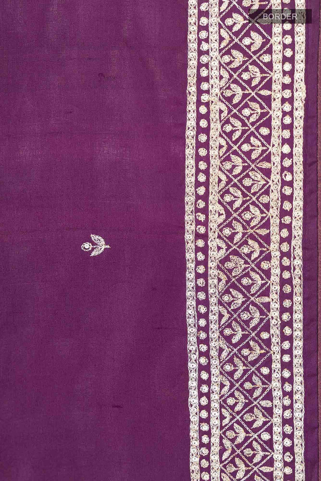 Purple Bhagalpuri Tussar Silk Saree