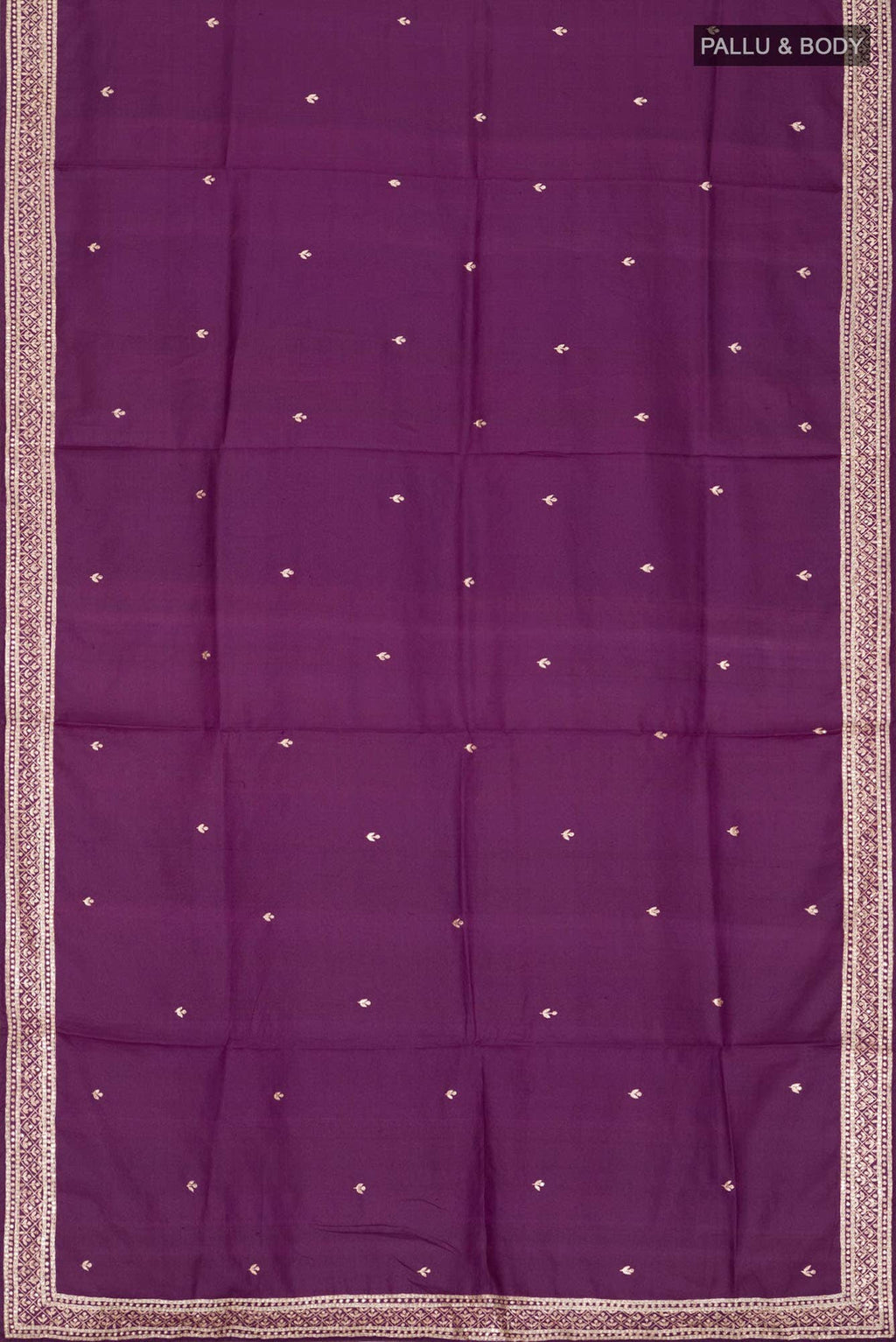 Purple Bhagalpuri Tussar Silk Saree