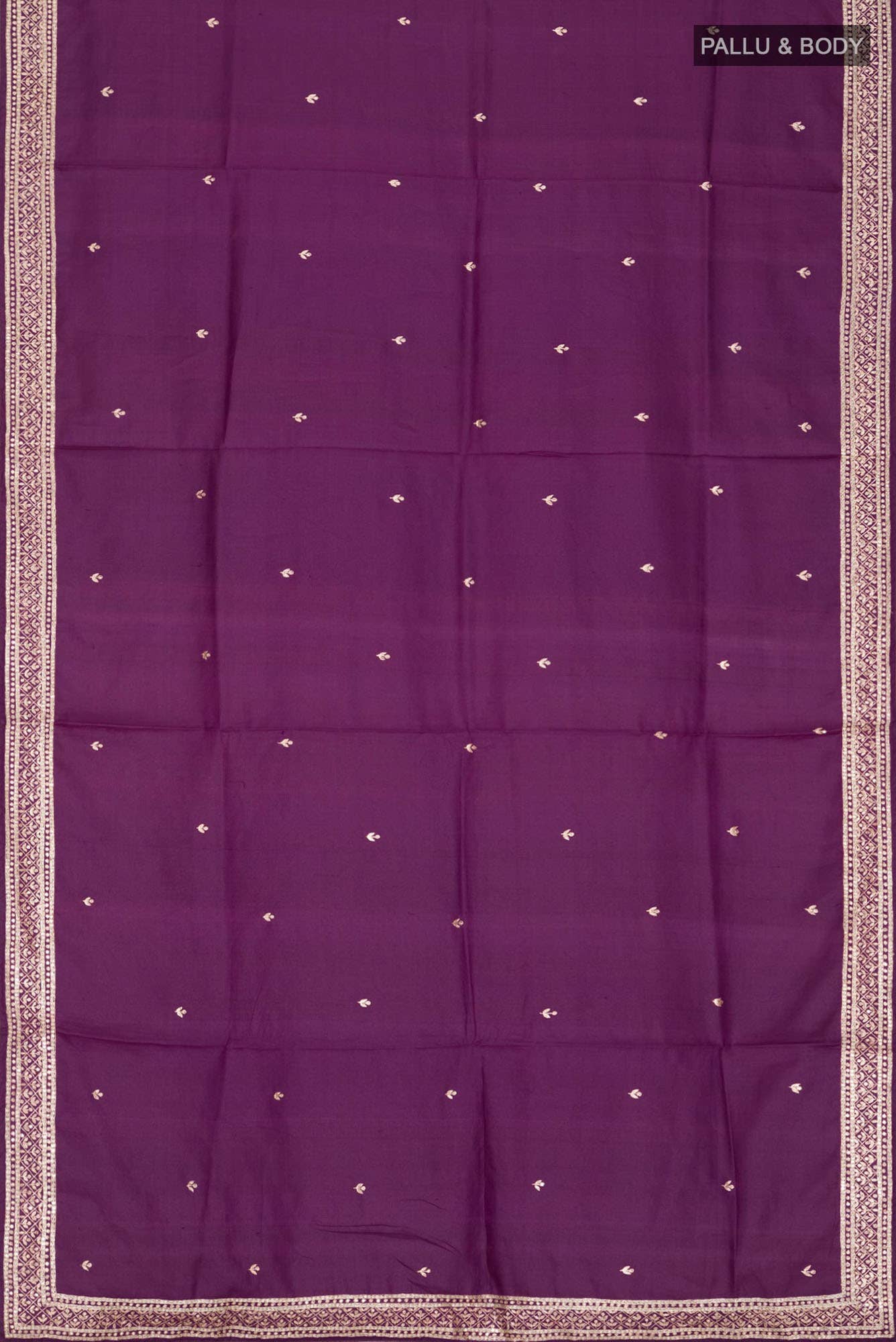 Purple Bhagalpuri Tussar Silk Saree