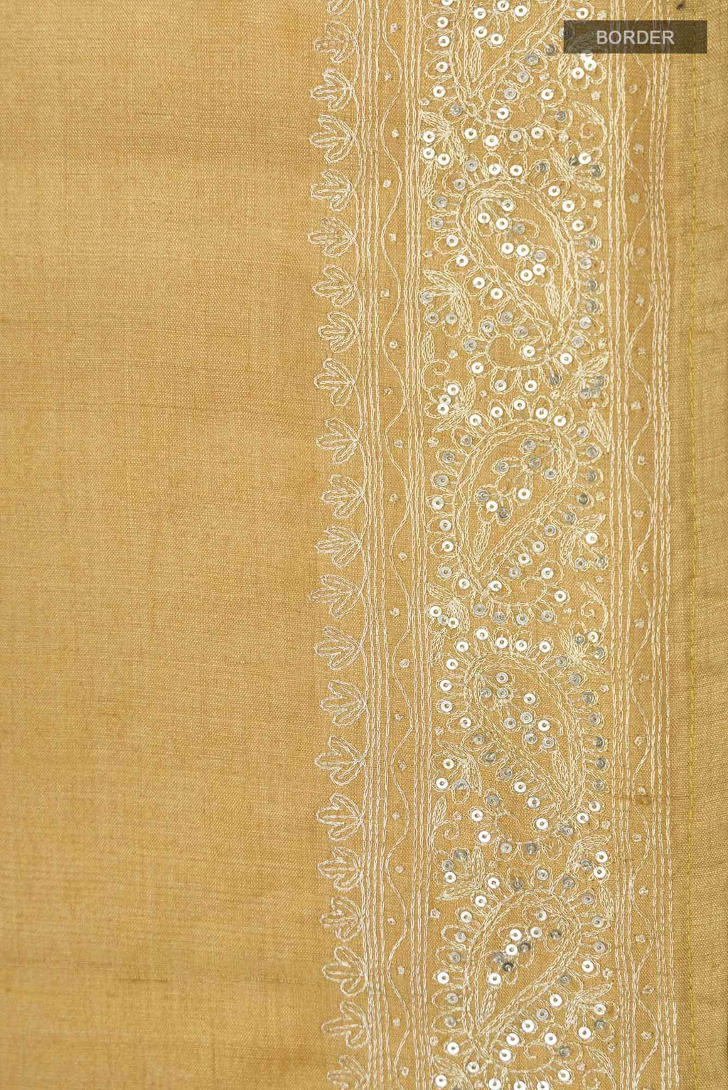 Yellow Bhagalpuri Tussar Silk Saree