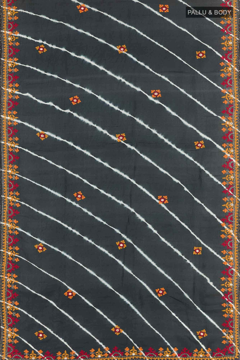 Black Tussar Saree