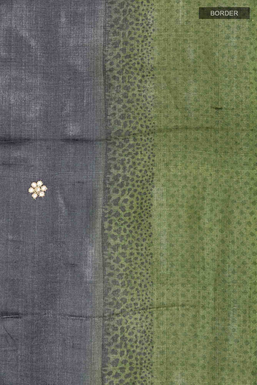 Black Tussar Saree