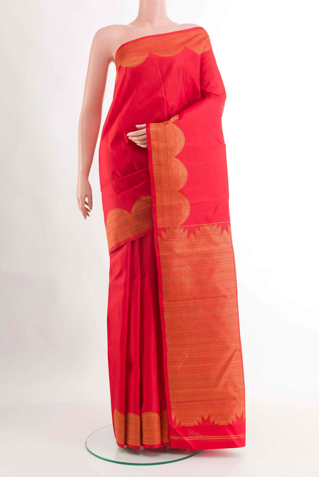 Red Kanchipuram Silk Saree