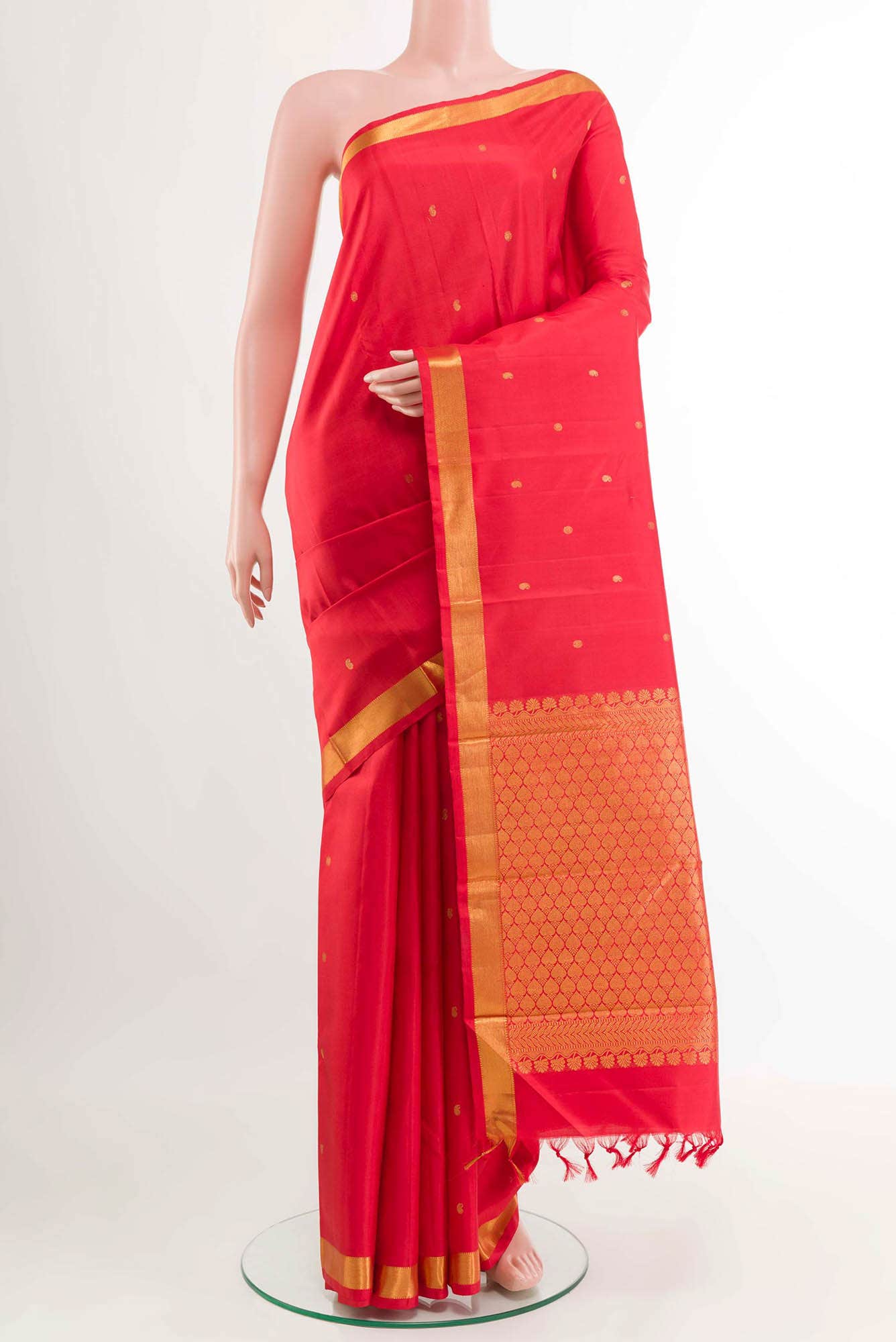 Red Kanchipuram Silk Saree
