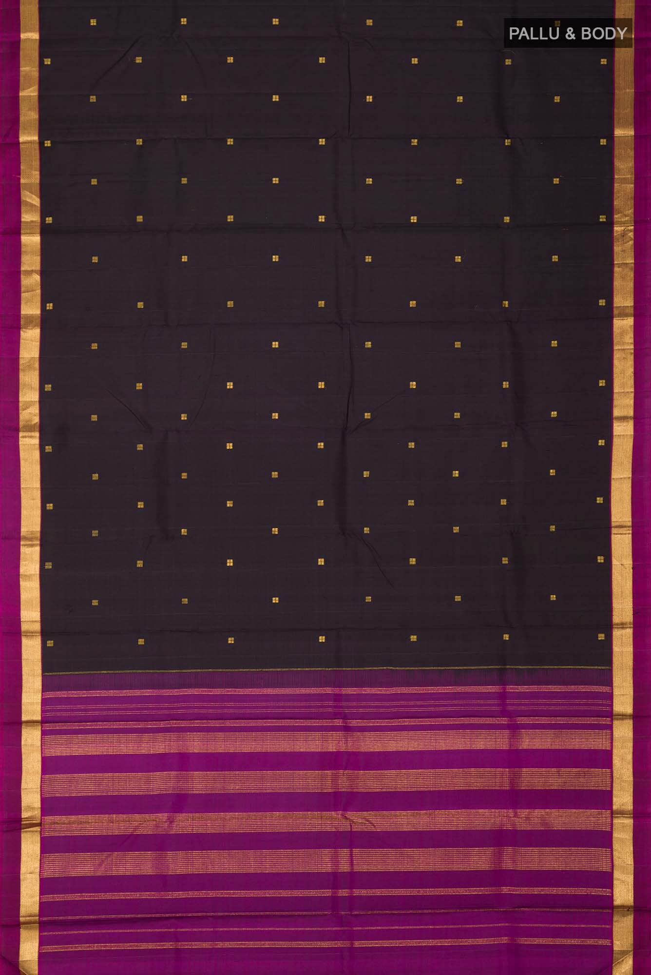 Black Kanchipuram Silk Saree
