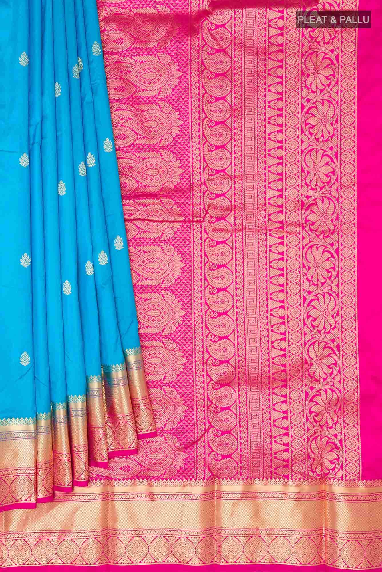 Blue Kanchipuram Silk Saree