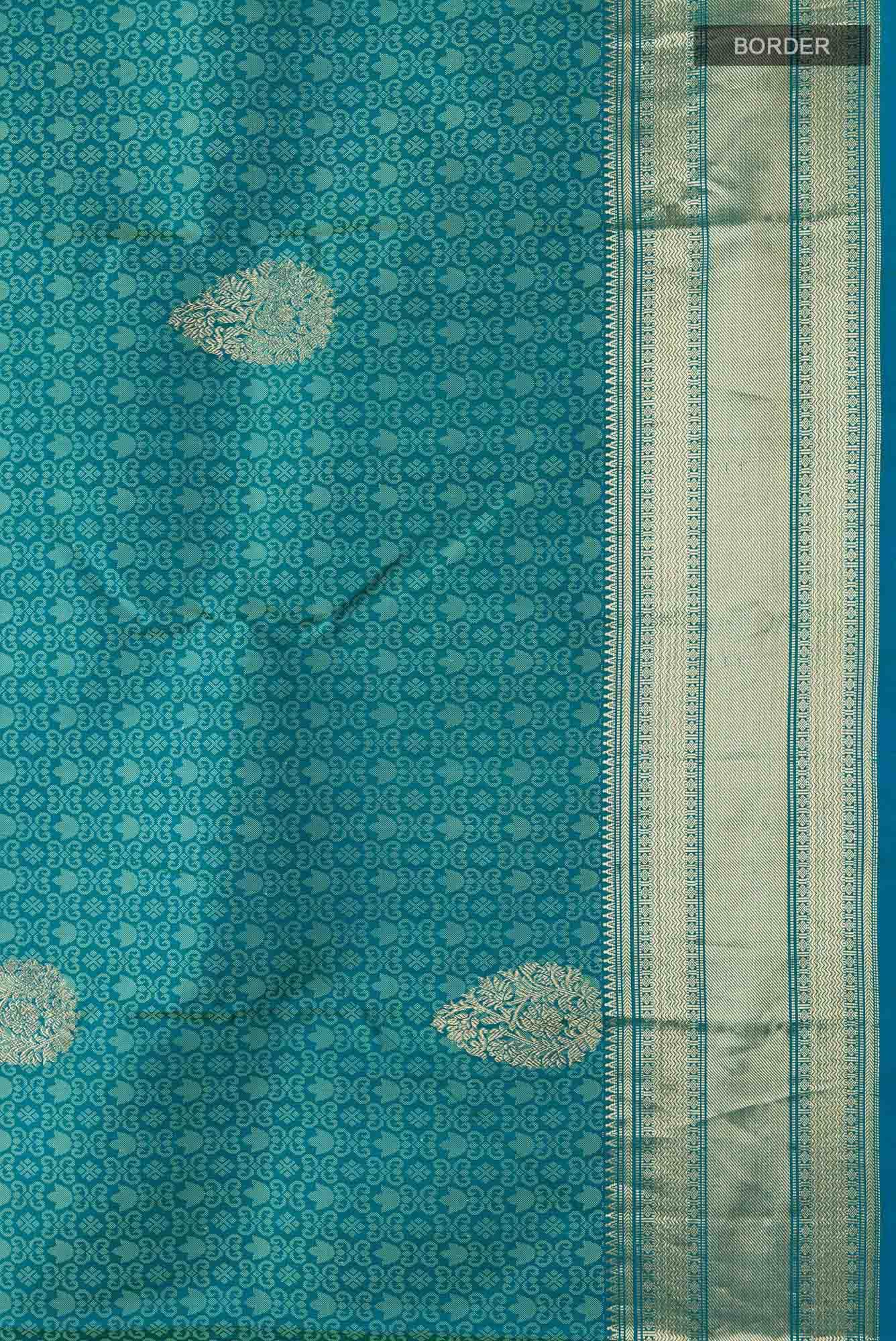 Blue Kanchipuram Silk Saree