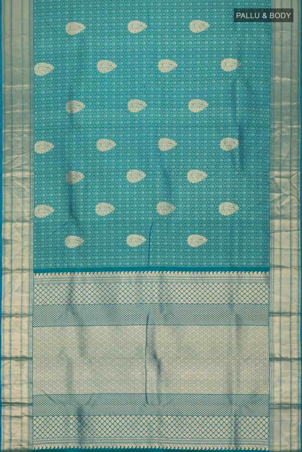 Blue Kanchipuram Silk Saree