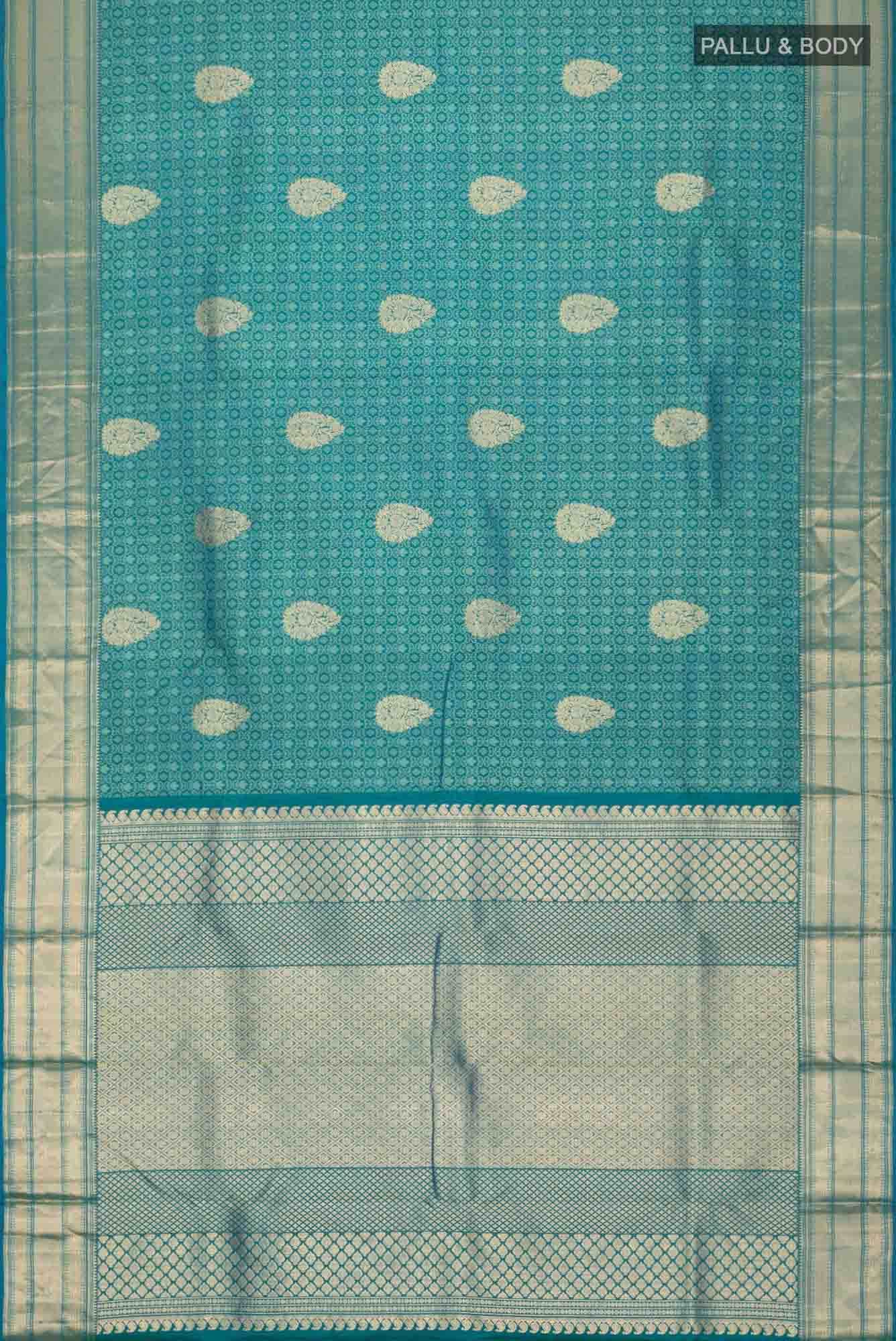 Blue Kanchipuram Silk Saree
