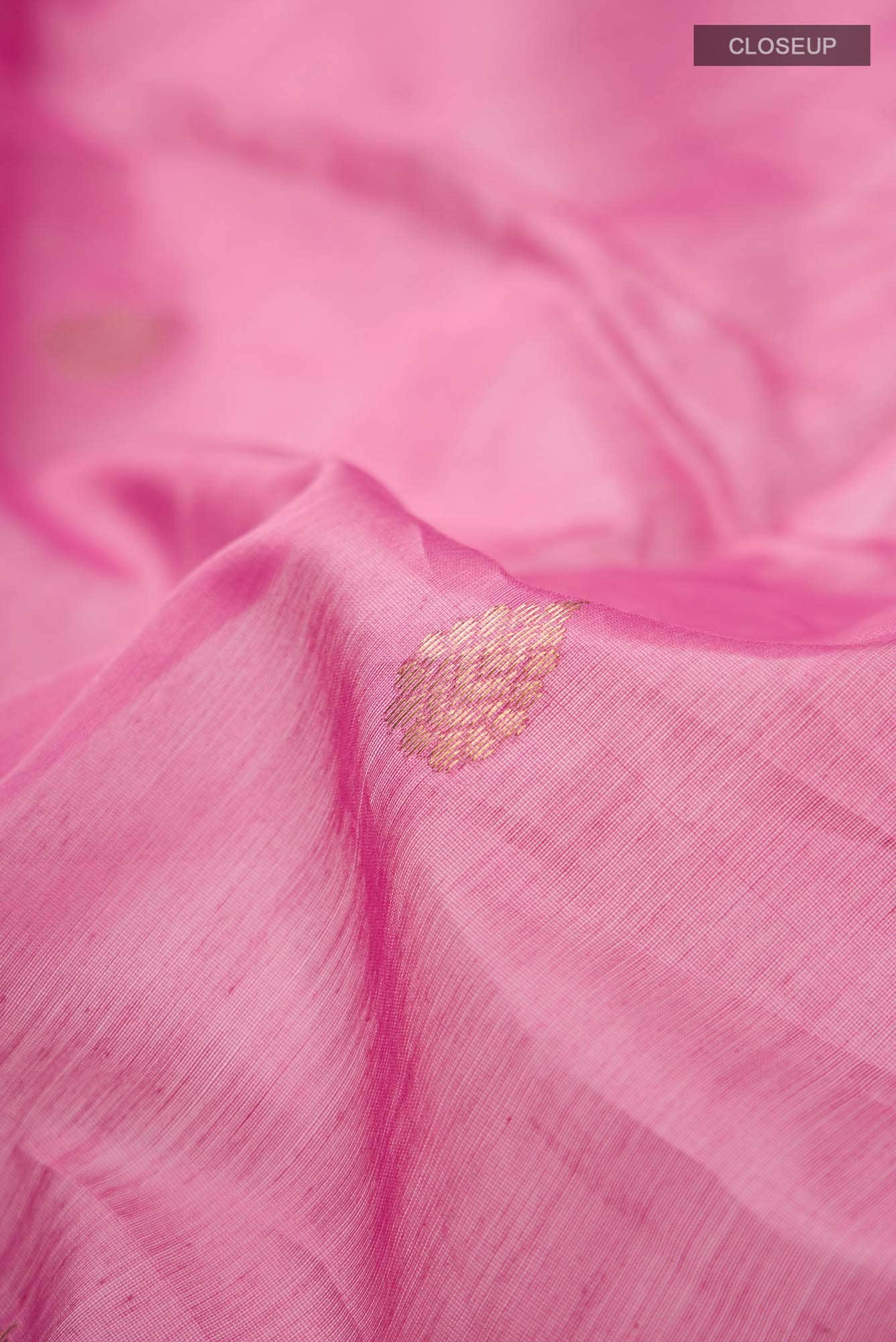 Pink Chanderi Silk Cotton Saree