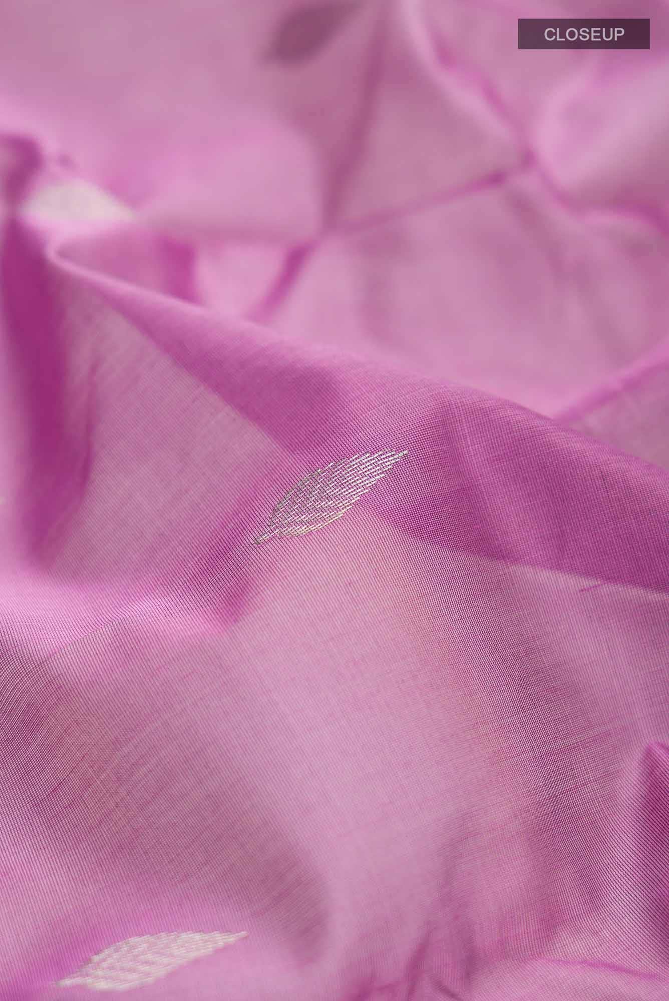 Purple Chanderi Silk Cotton Saree