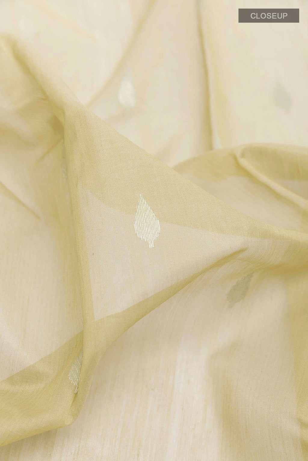 Beige Blended Chanderi Silk Cotton Saree