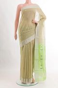 Beige Blended Chanderi Silk Cotton Saree