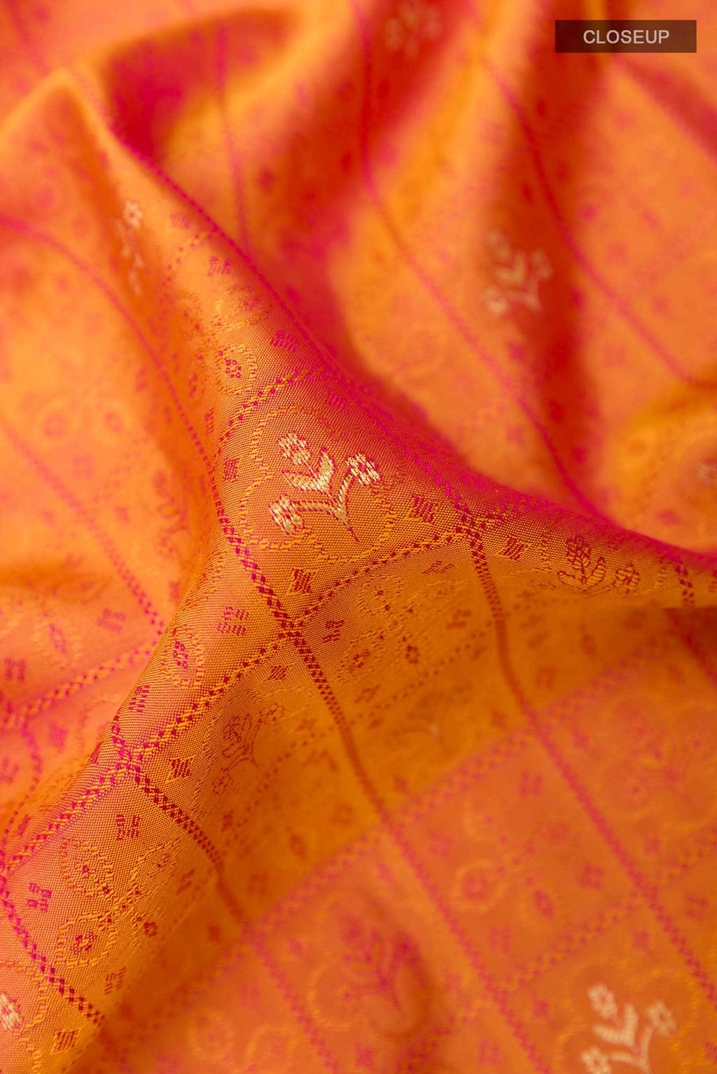Brick Orange Soft Silk Saree