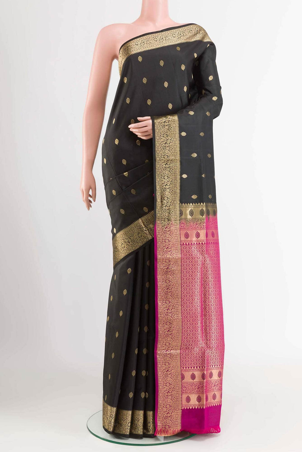 Black Soft Silk Saree