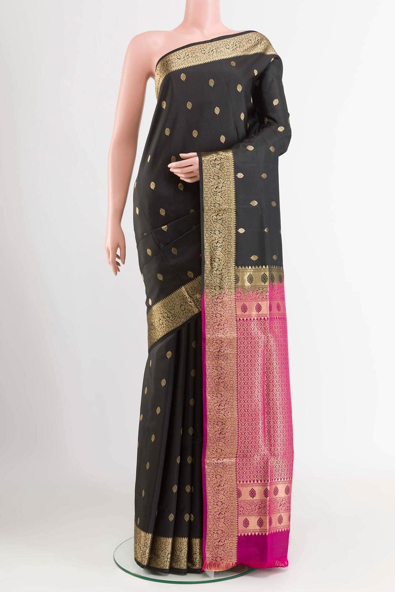Black Soft Silk Saree