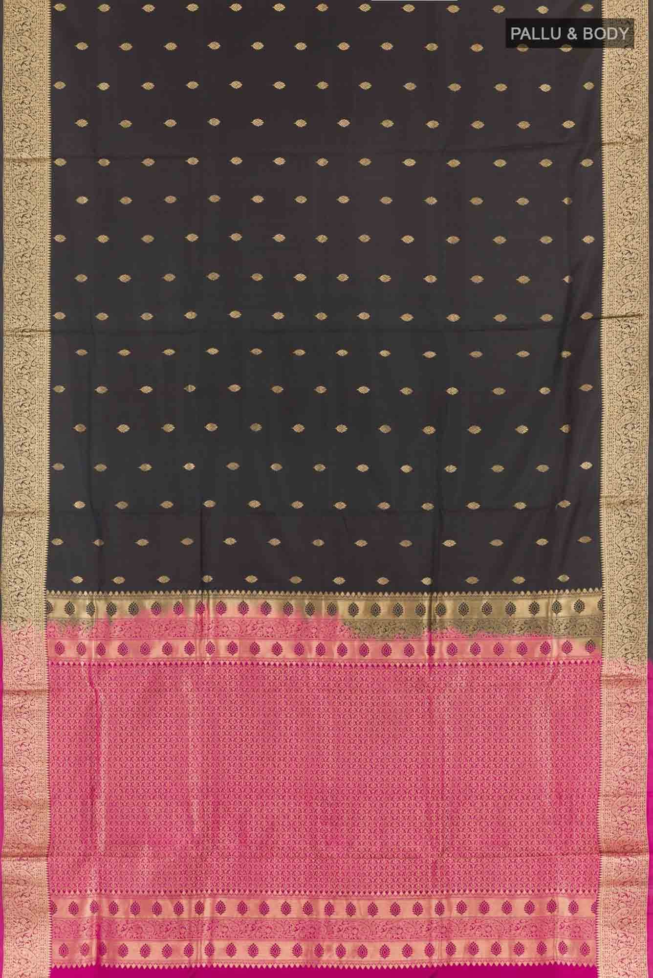 Black Soft Silk Saree