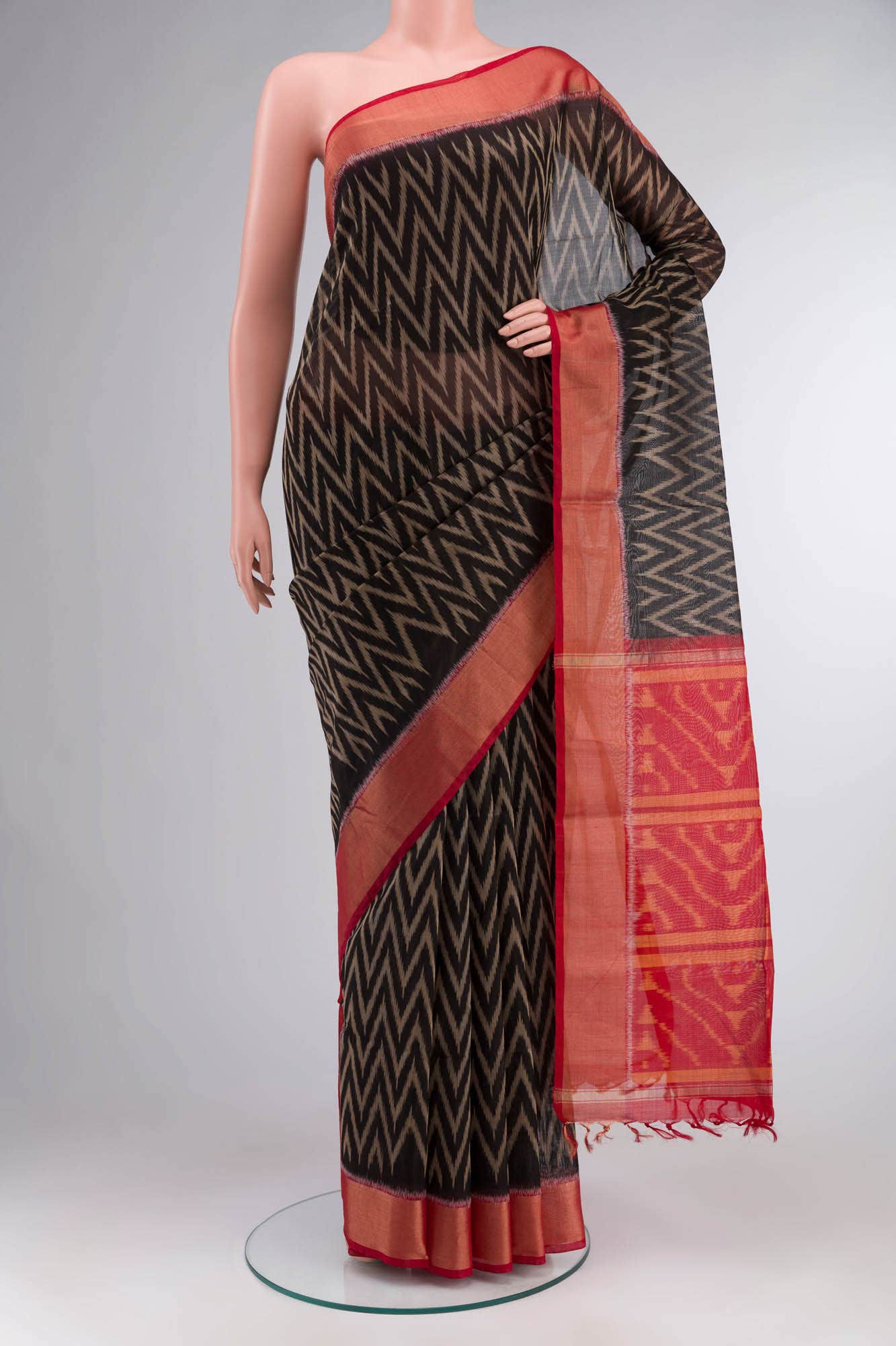 Black Silk Cotton Saree