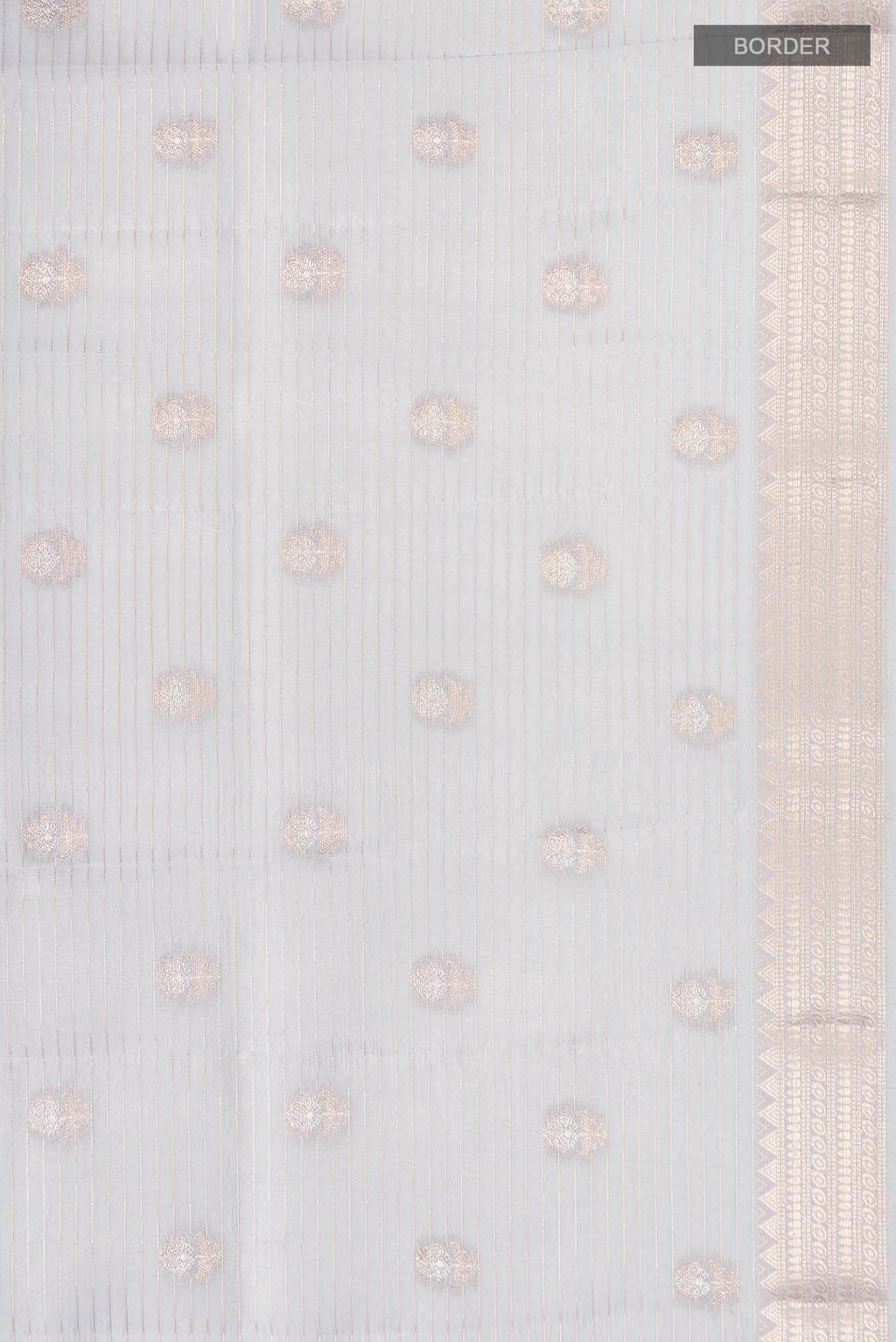 Grey Banarasi Raw Silk Saree