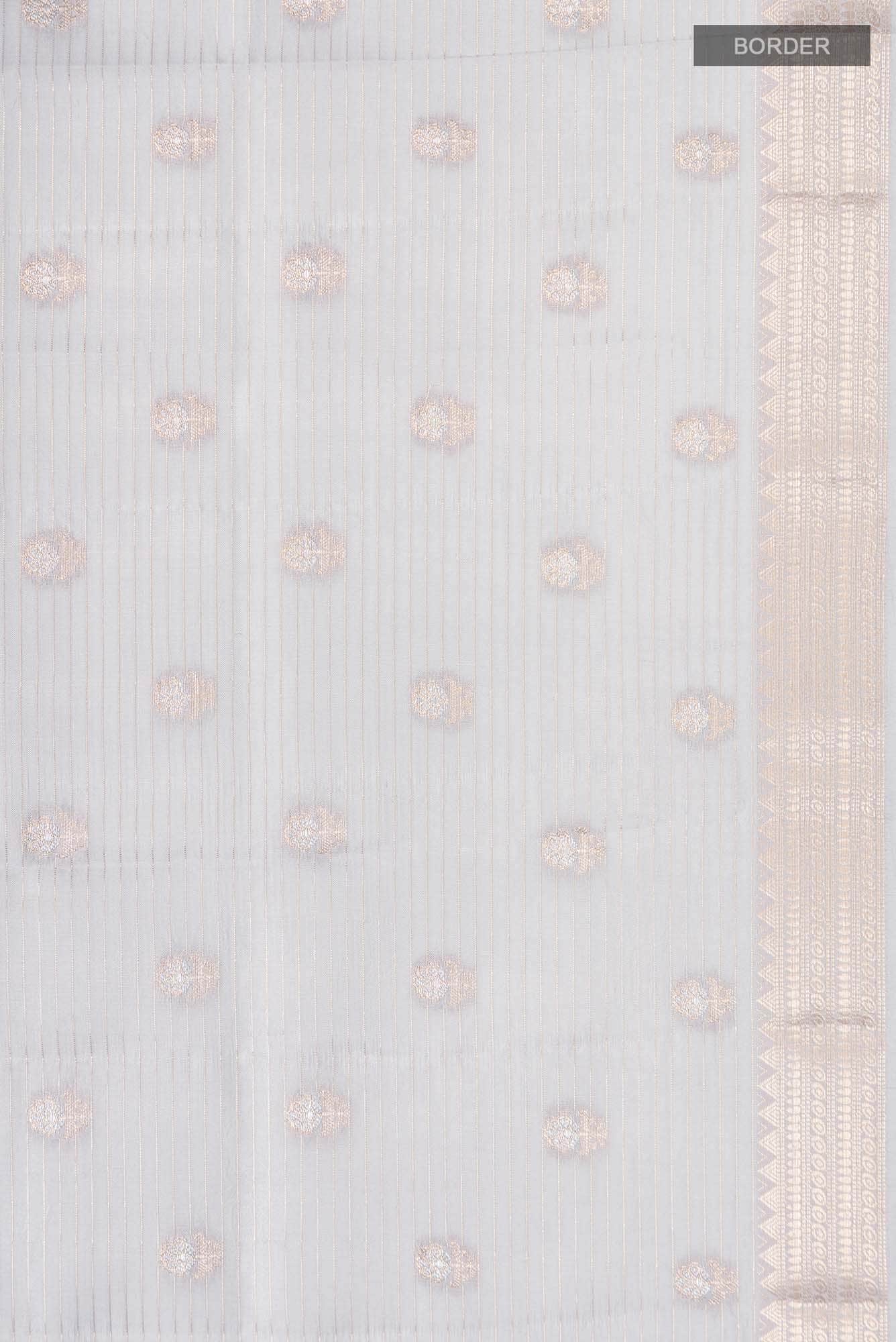 Grey Banarasi Raw Silk Saree
