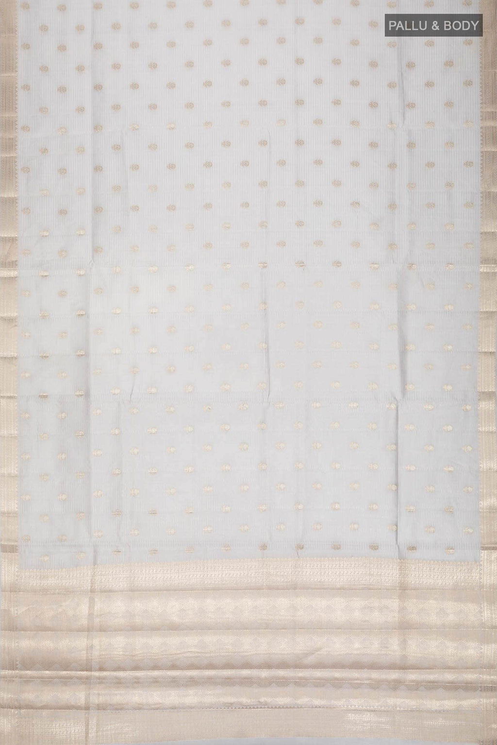Grey Banarasi Raw Silk Saree