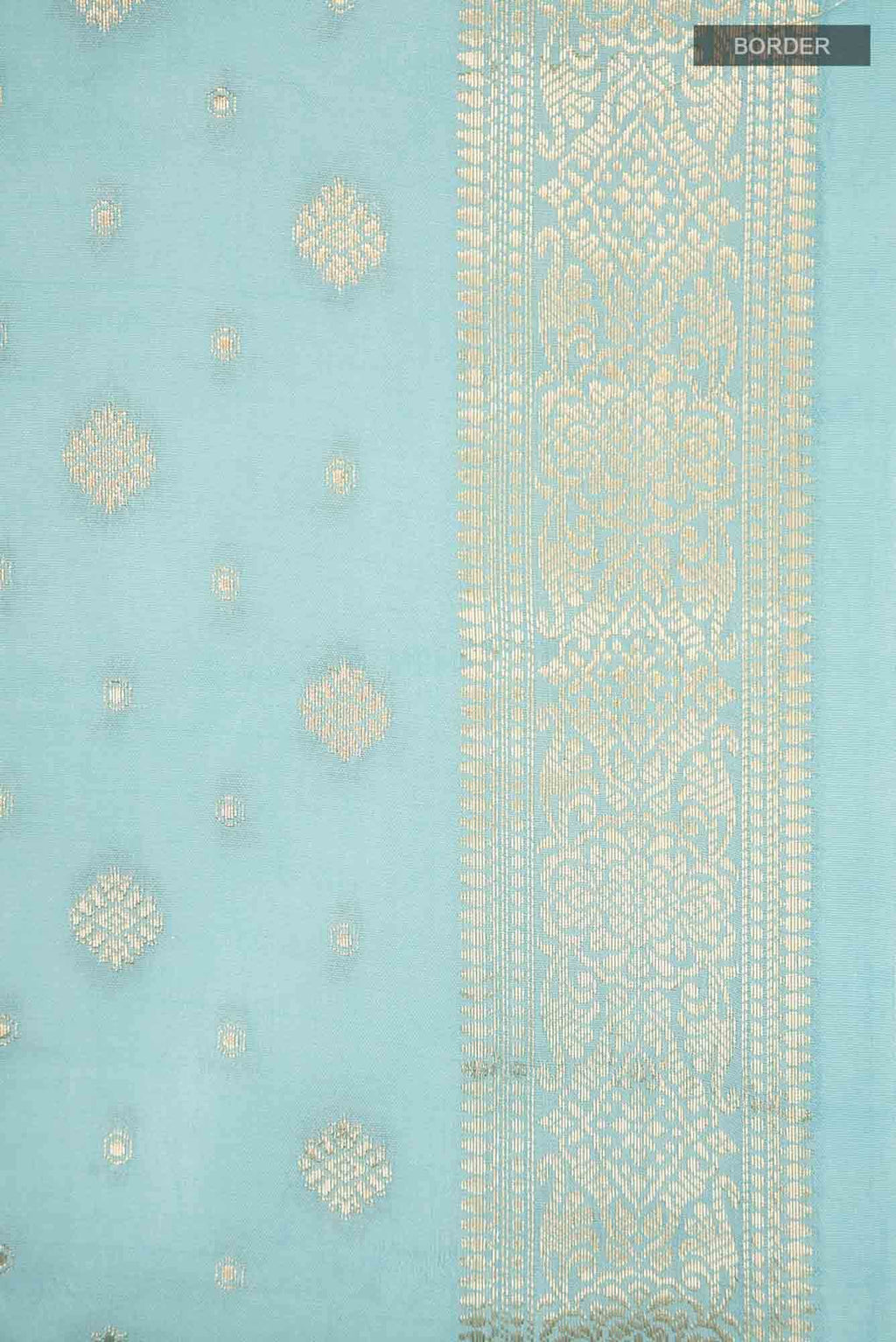 Blue Banarasi Raw Silk Saree