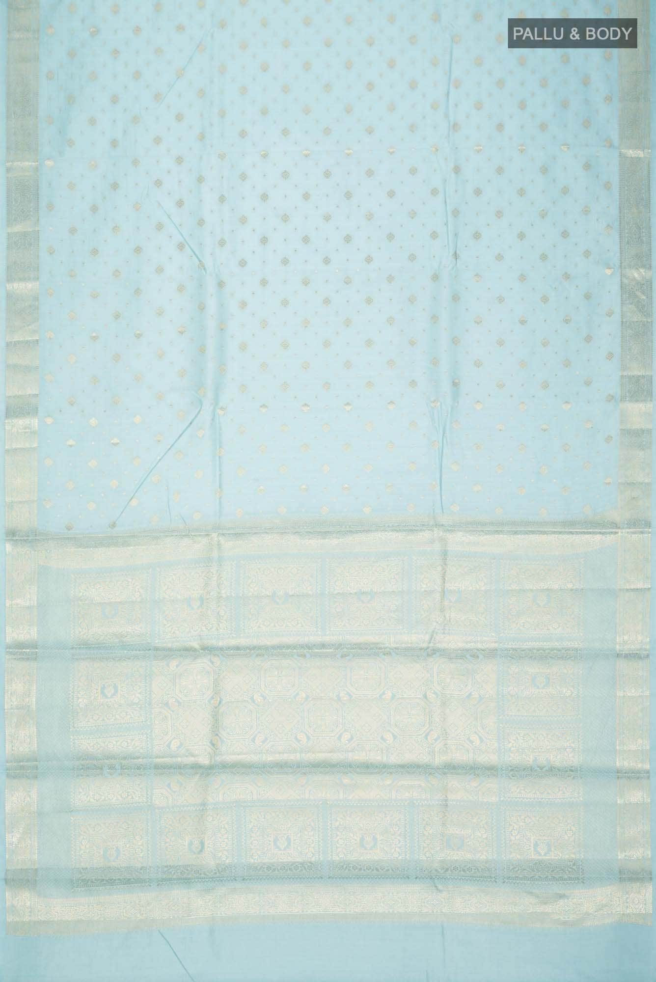 Blue Banarasi Raw Silk Saree