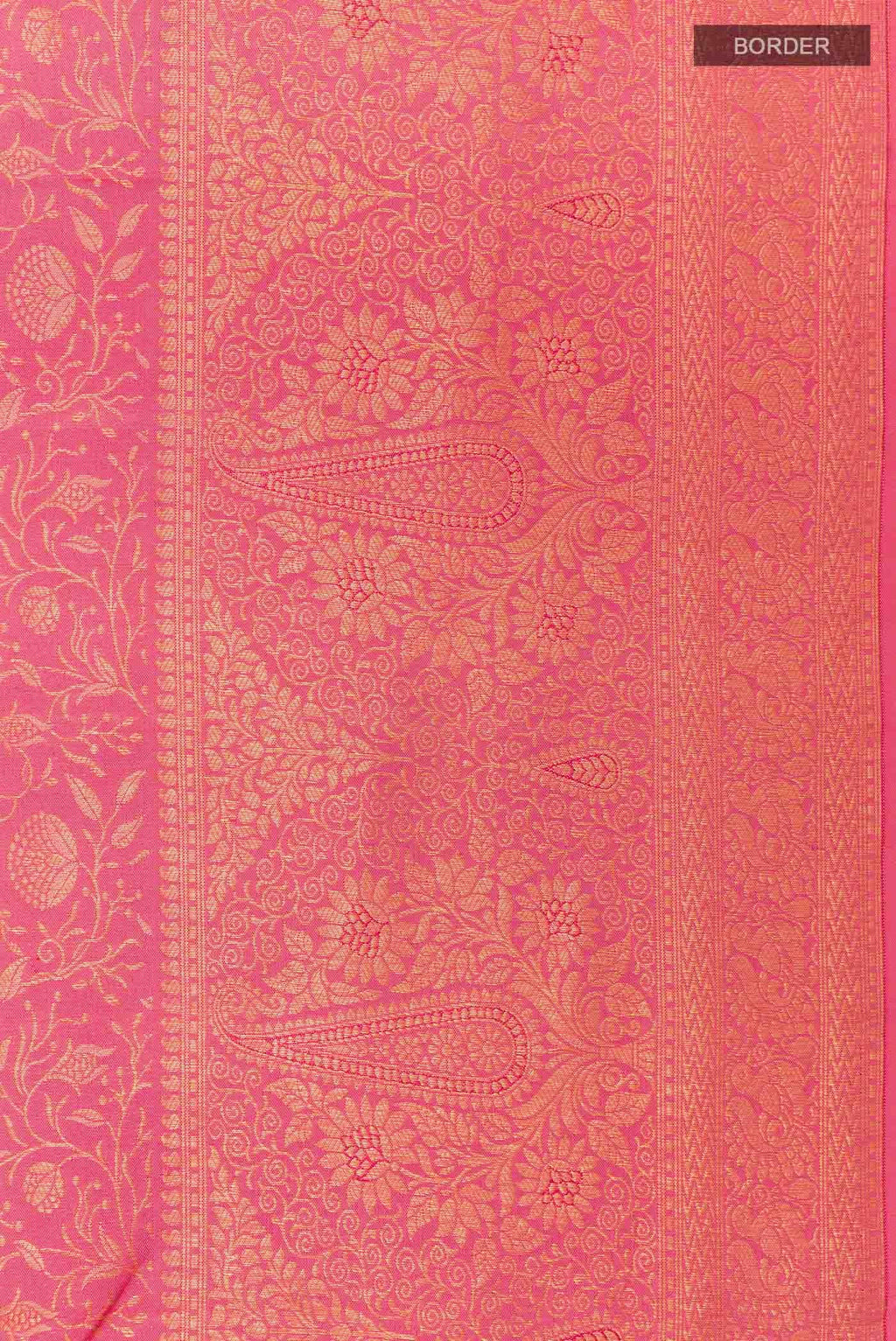 Peach Kanchipuram Silk Saree