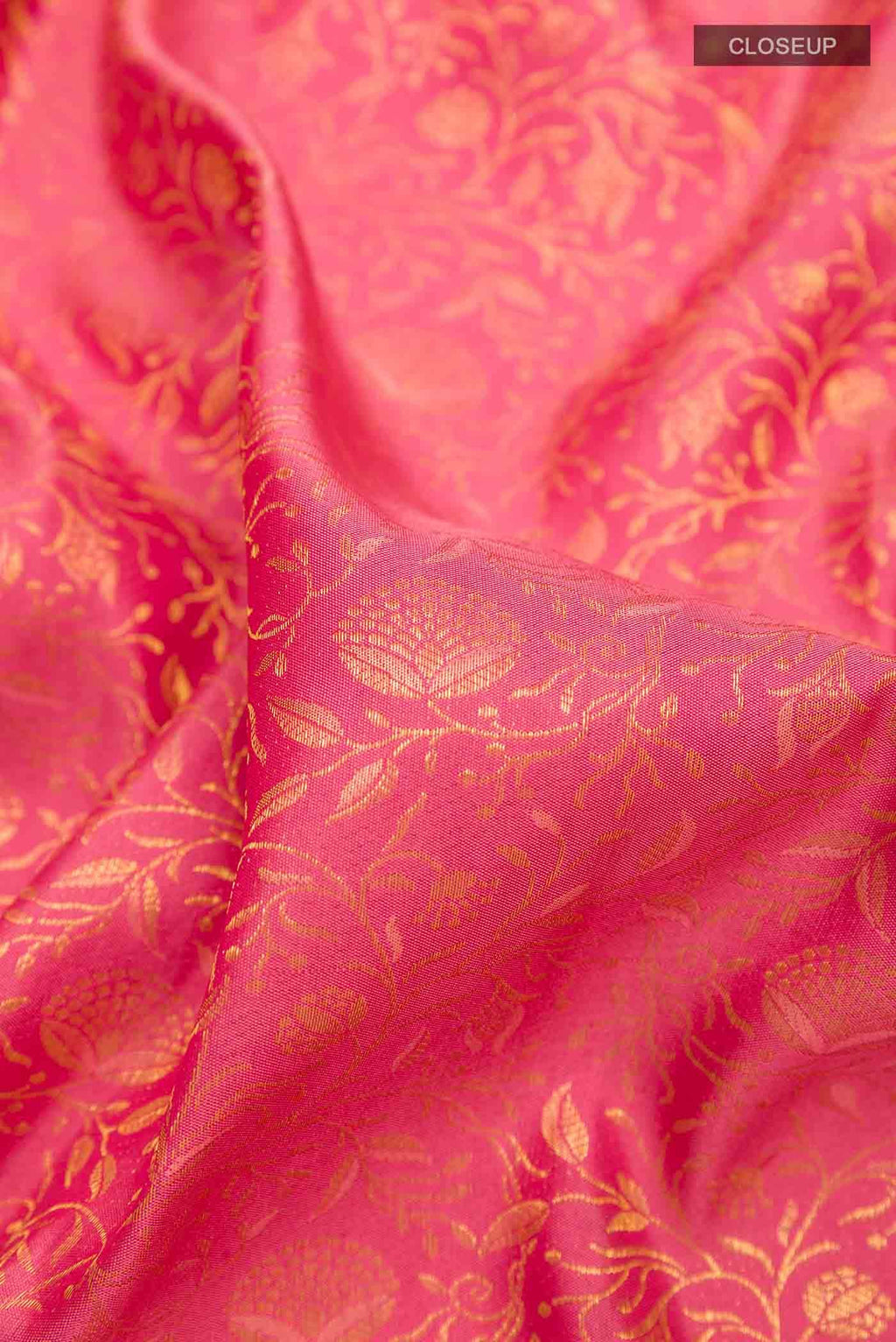 Peach Kanchipuram Silk Saree