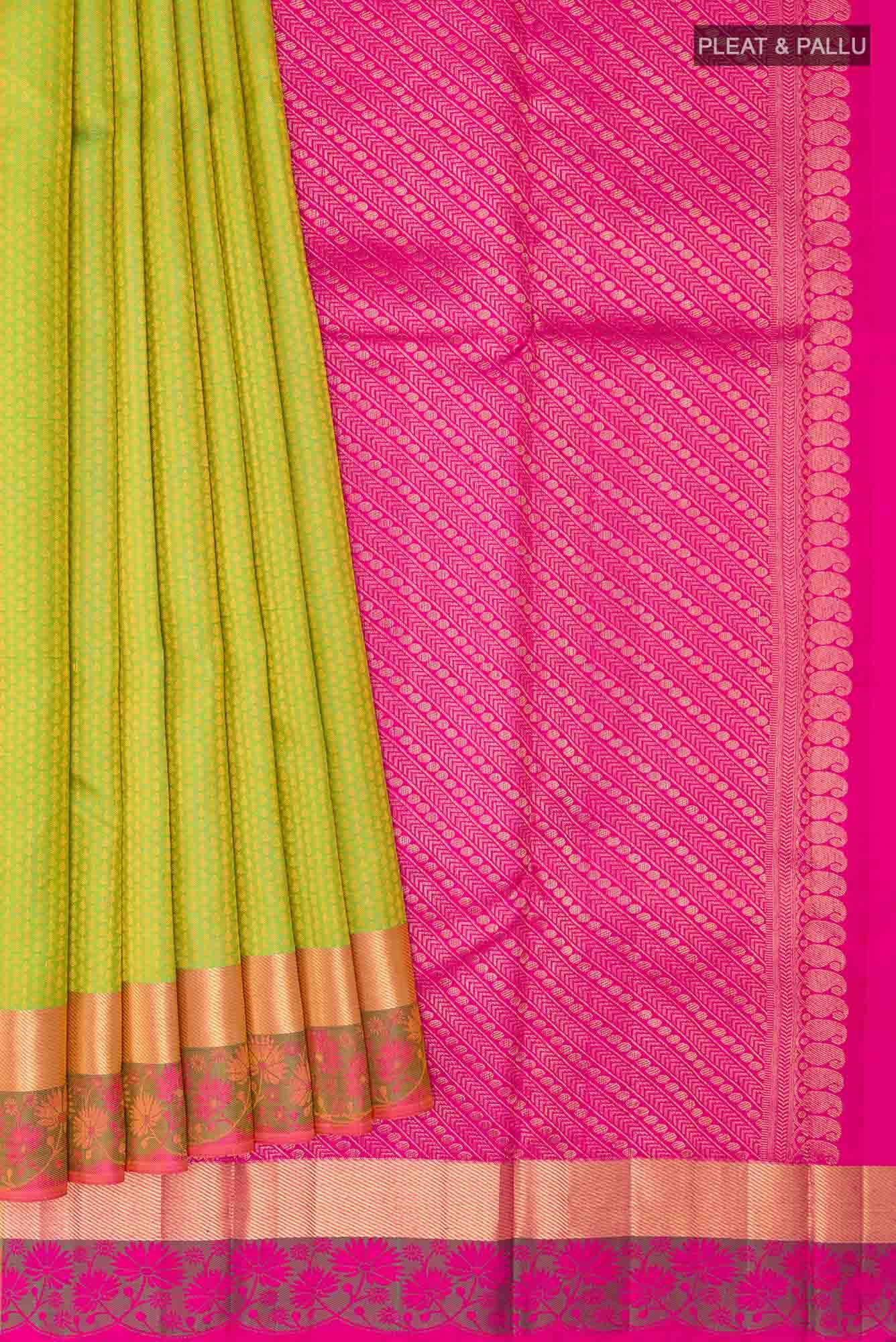 Green Kanchipuram Tissue Silk Saree