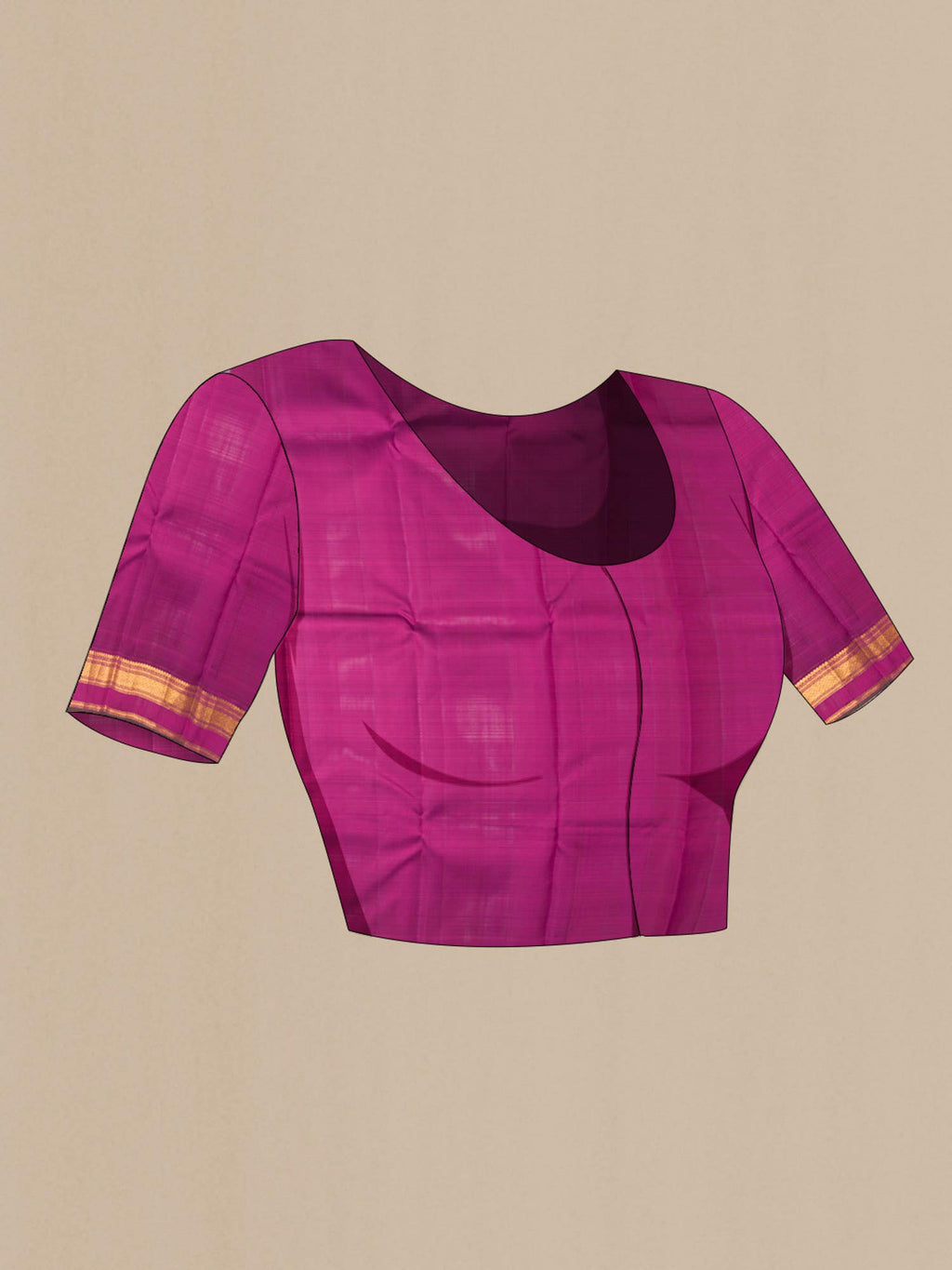 Pink Kanchipuram Silk Saree