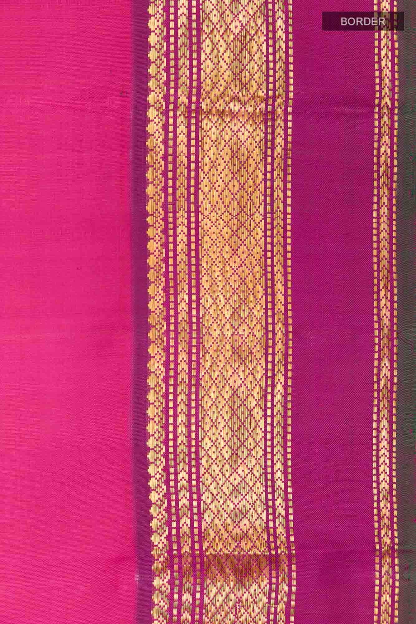 Pink Kanchipuram Silk Saree