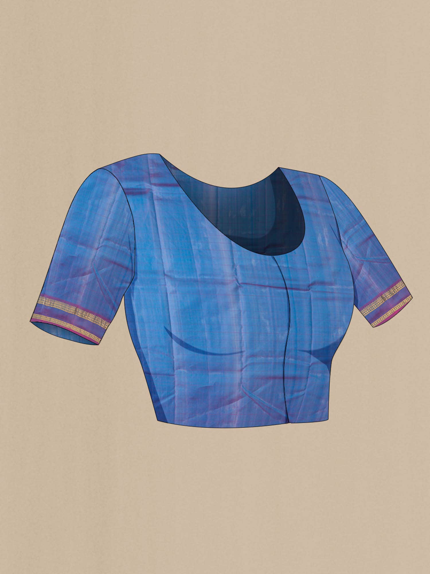 Blue Kanchipuram Silk Saree
