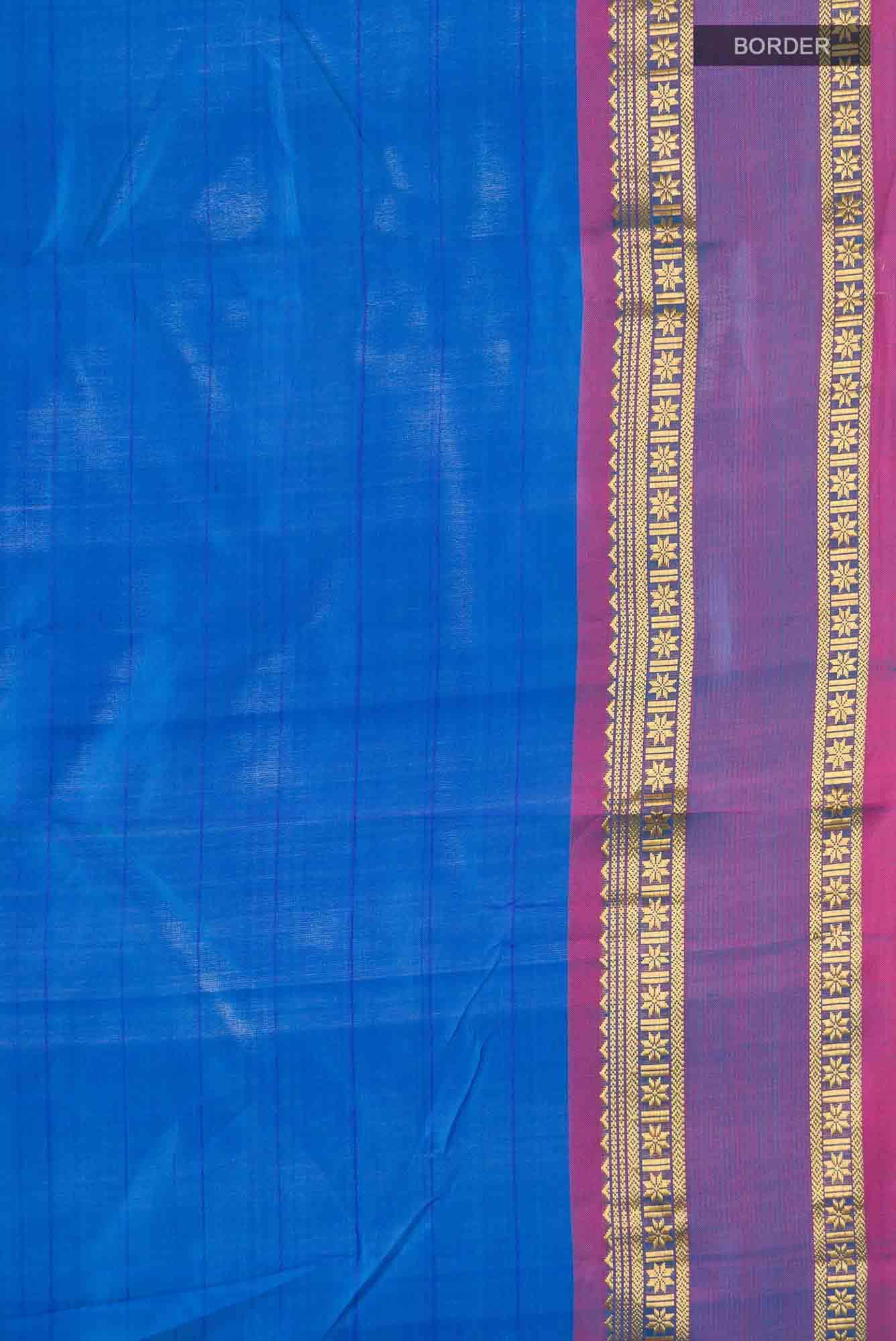 Blue Kanchipuram Silk Saree