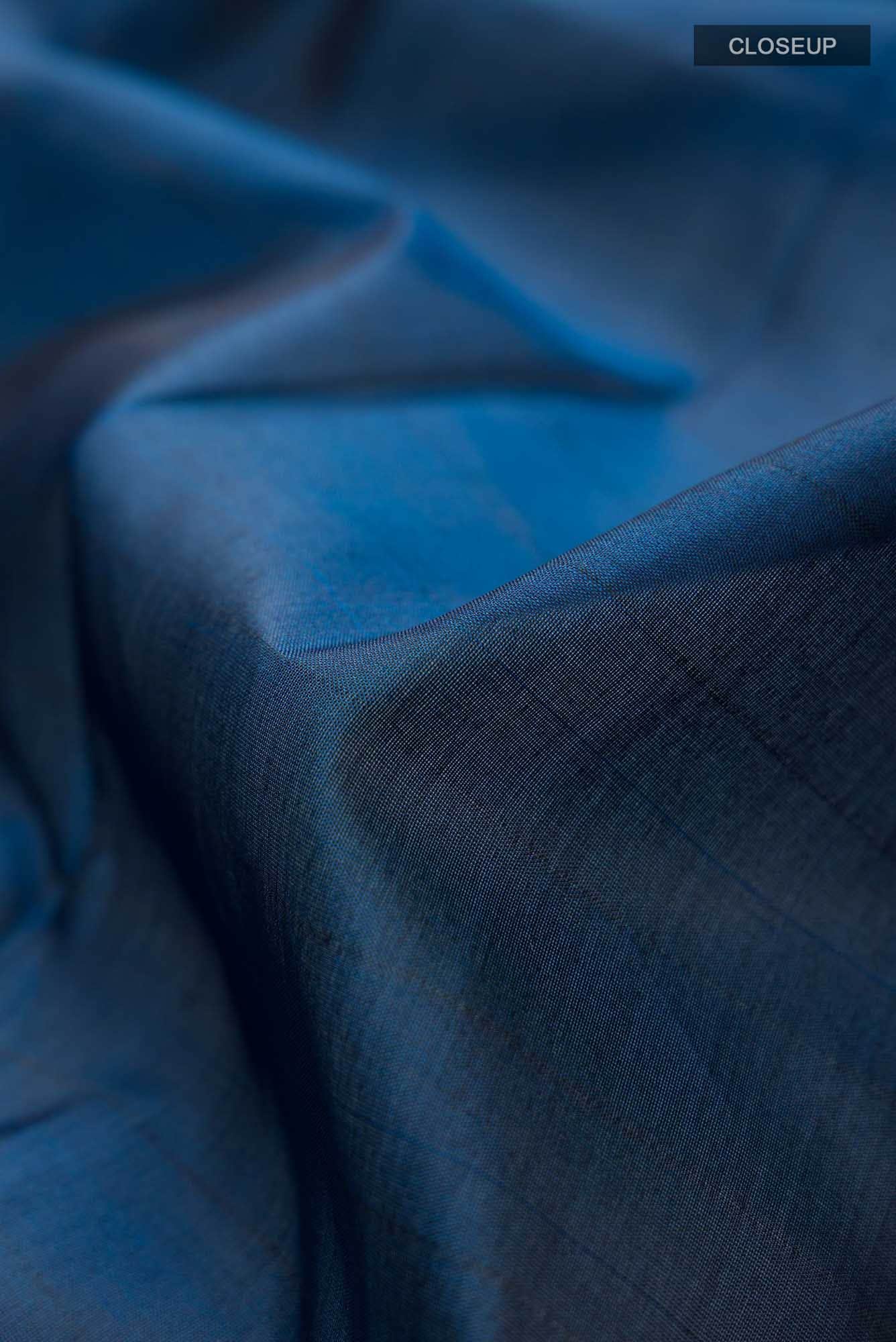 Blue Kanchipuram Silk Saree