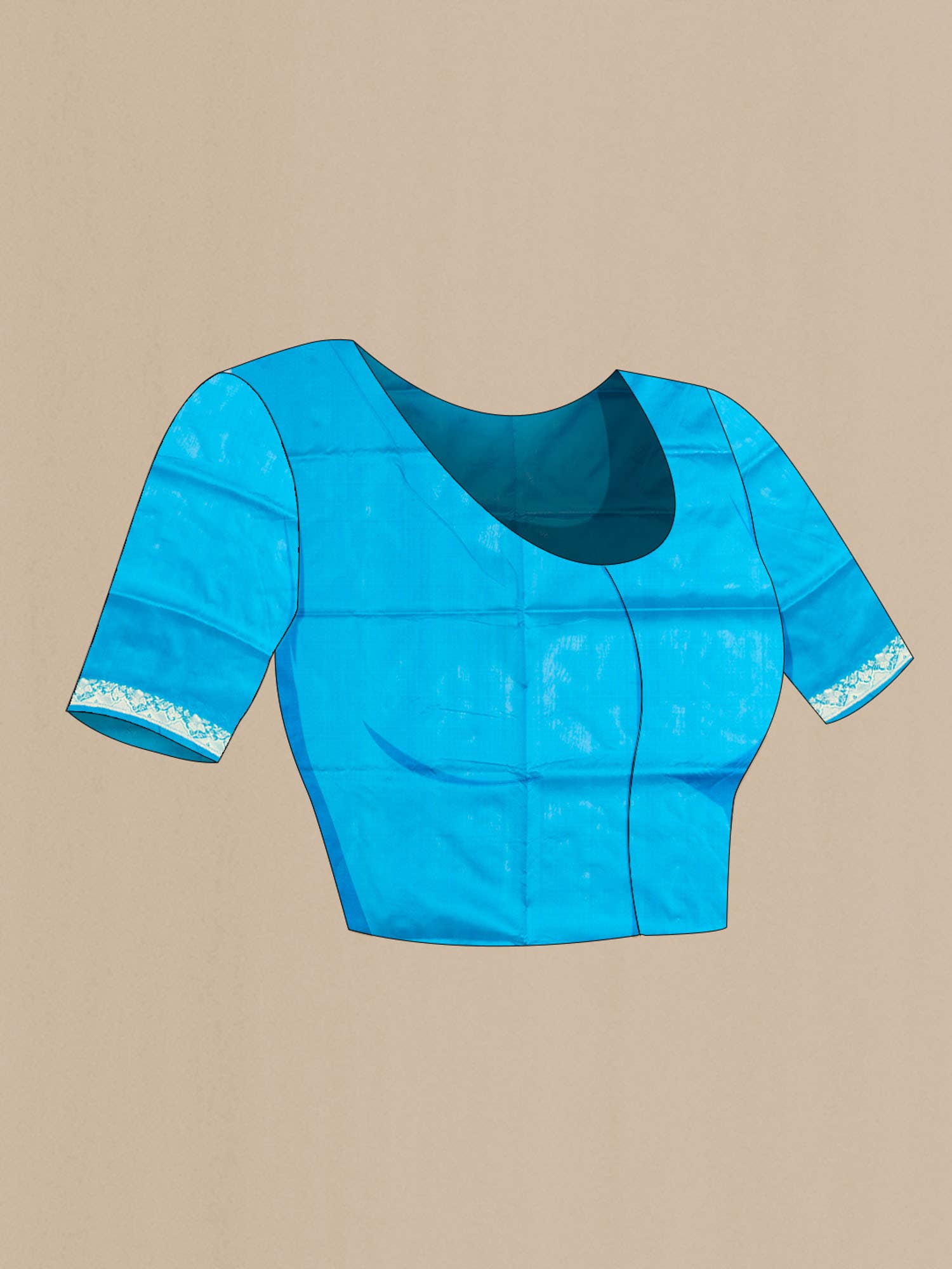 Blue Banarasi Katan Silk Saree
